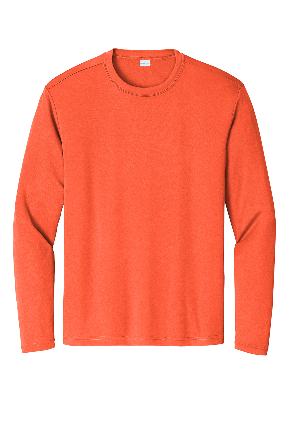 Sport-Tek Long Sleeve PosiCharge Competitor Tee - Neon Orange、mySite、noshort