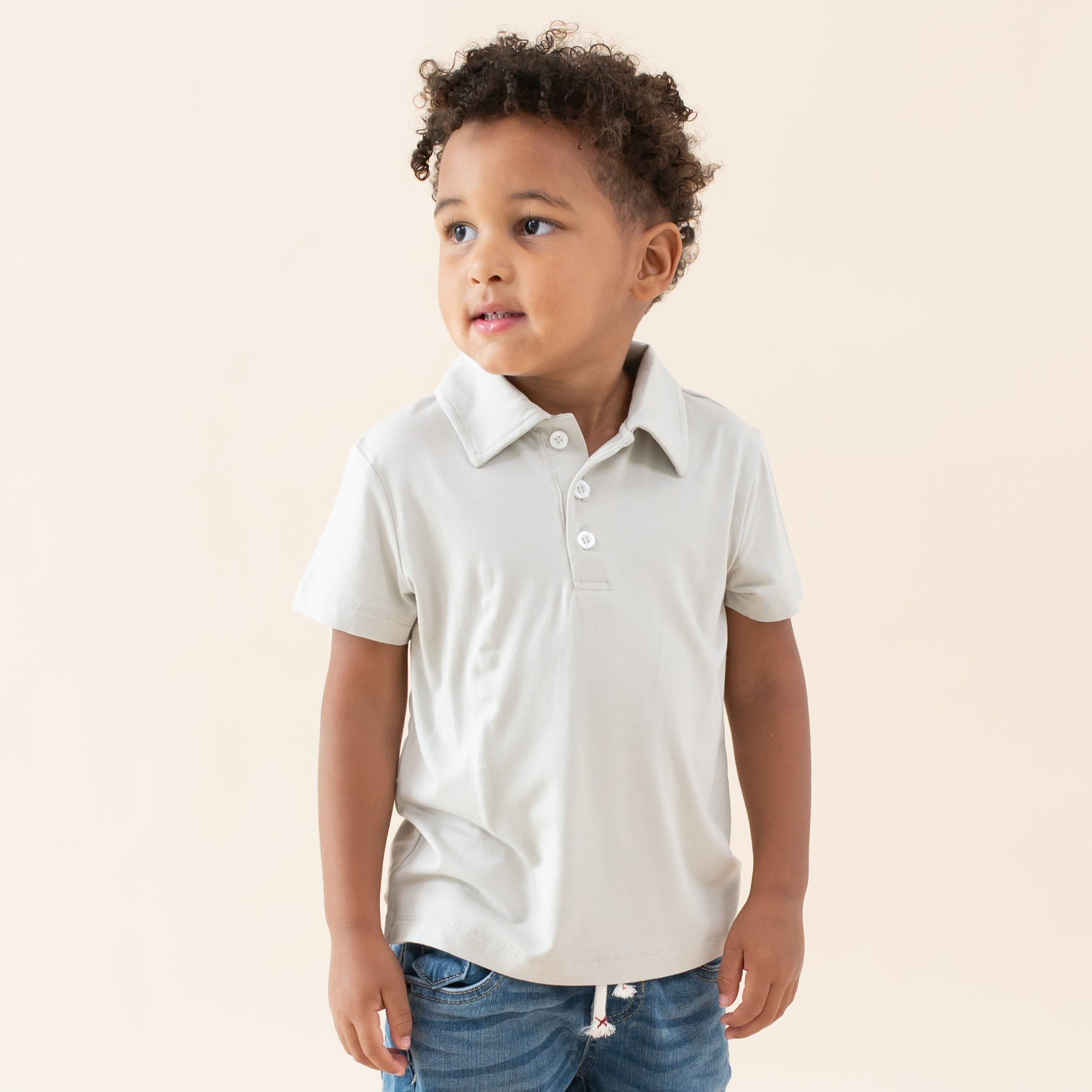  Toddler Short Sleeve Polo in Oat、mySite、layawaytickets