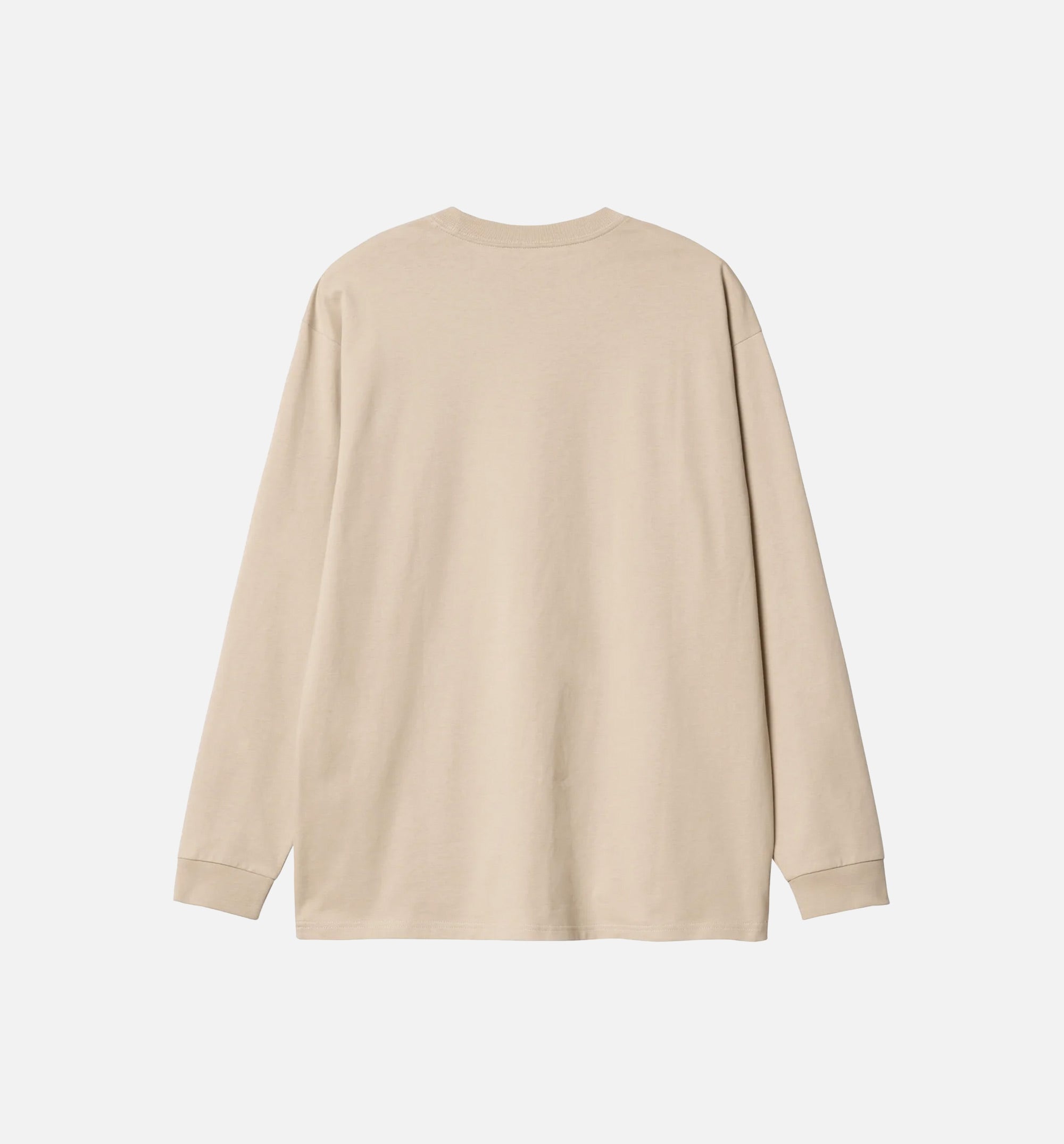 Script Mens Long Sleeve Shirt - Beige、mySite、dreamappss