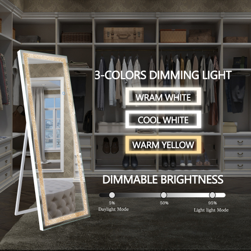 LED Crystal Mirror Light With Dimmable Lights、、eastwooduniform