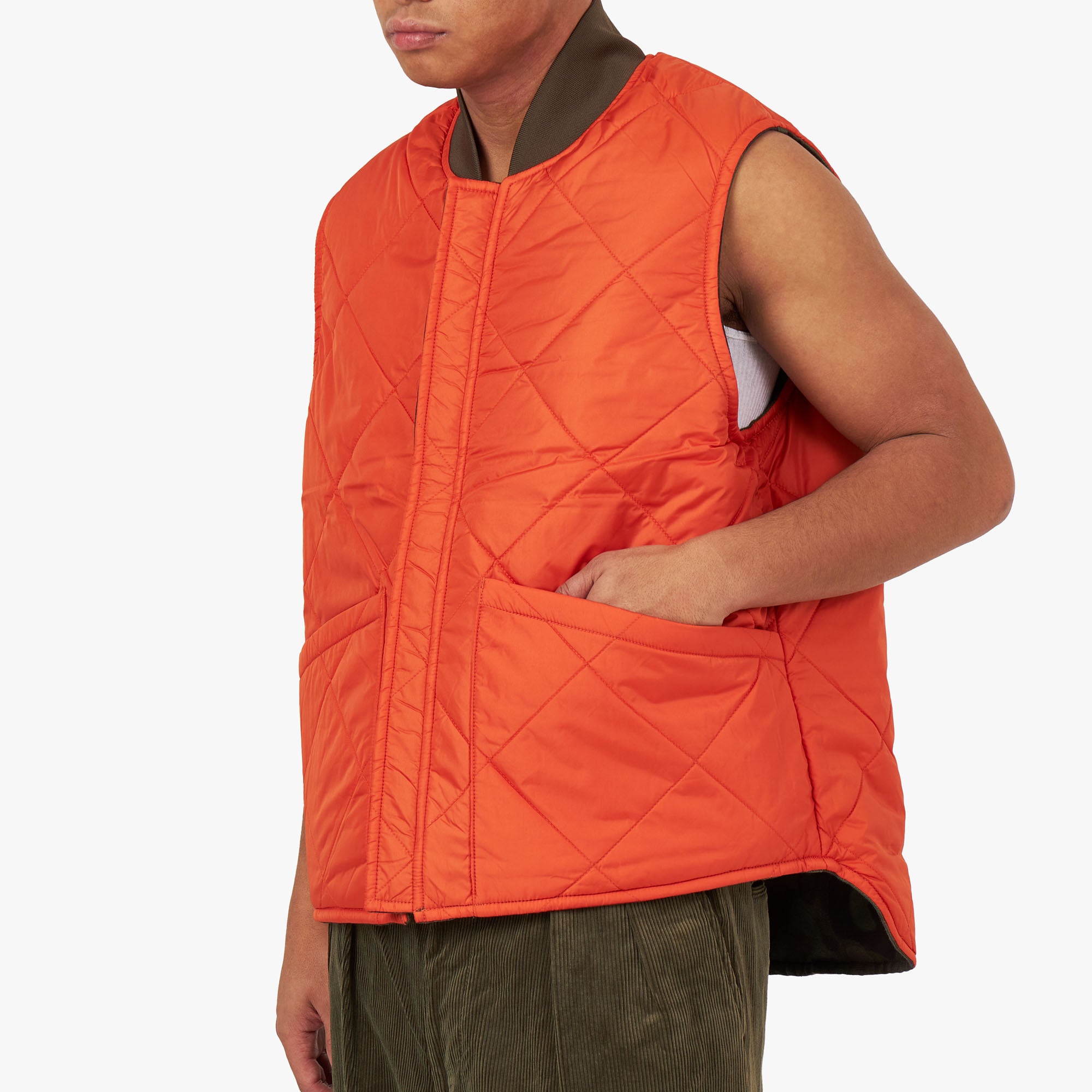  BEAMS PLUS Reversible WORK Puff Vest Camo Jacquard / Camo、mySite、merchandisen