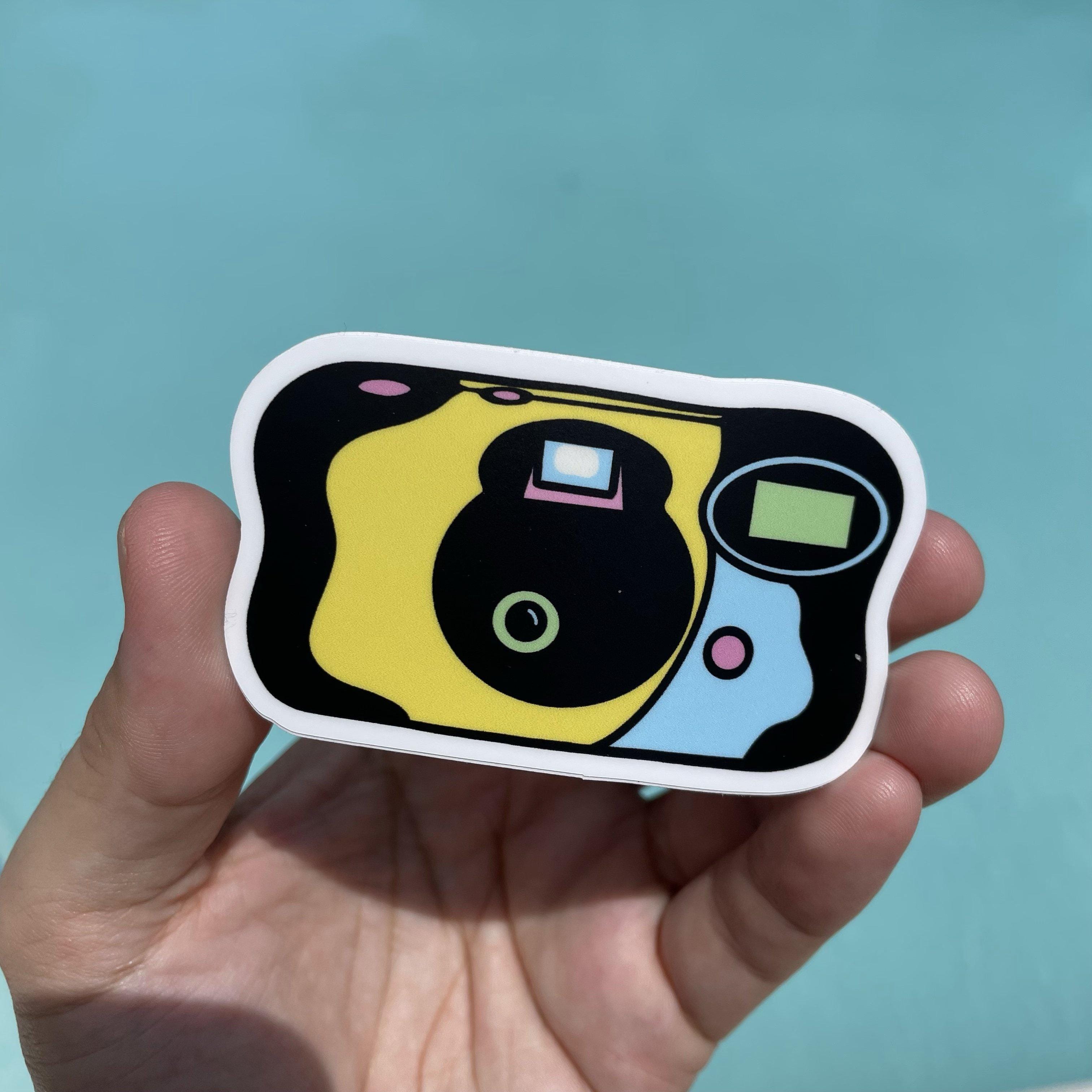  Multicolor Disposable Camera Aesthetic Sticker、mySite、elrpsem3k