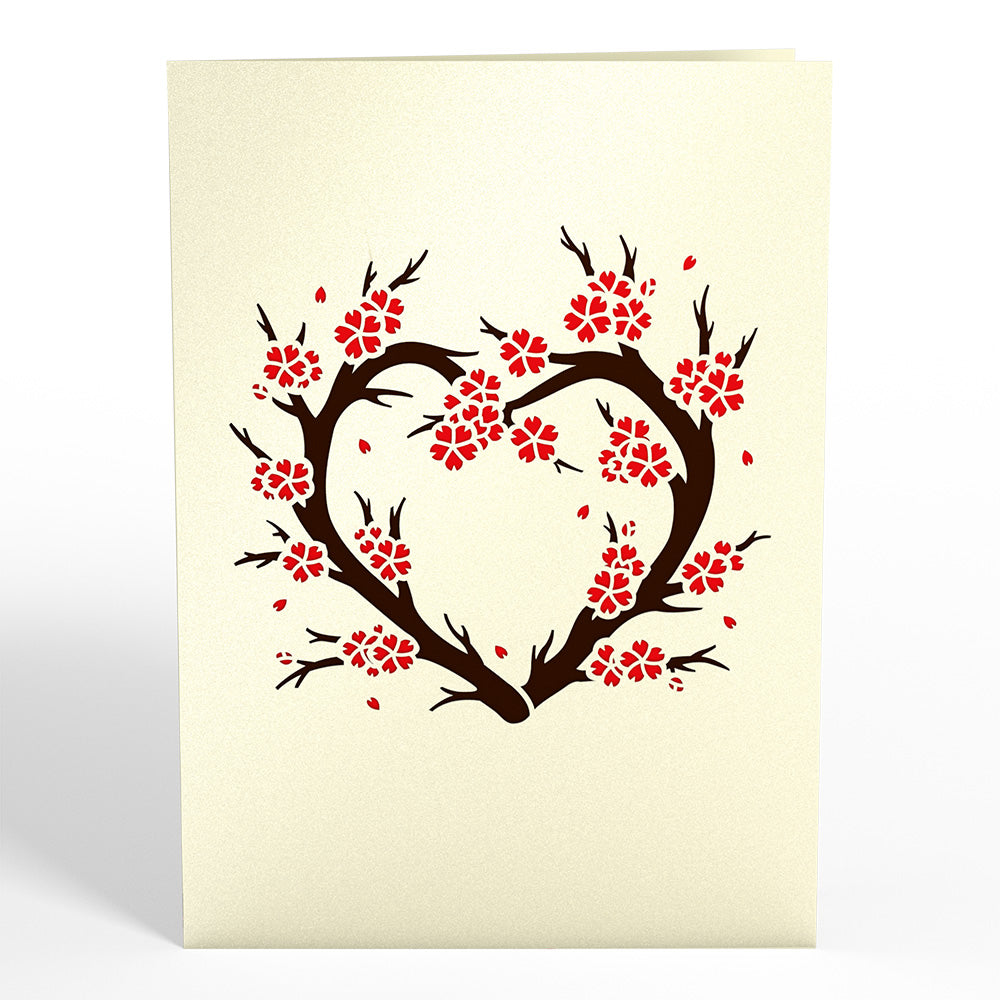 Red Sakura Tree Pop-Up Card、mySite、solidvoid