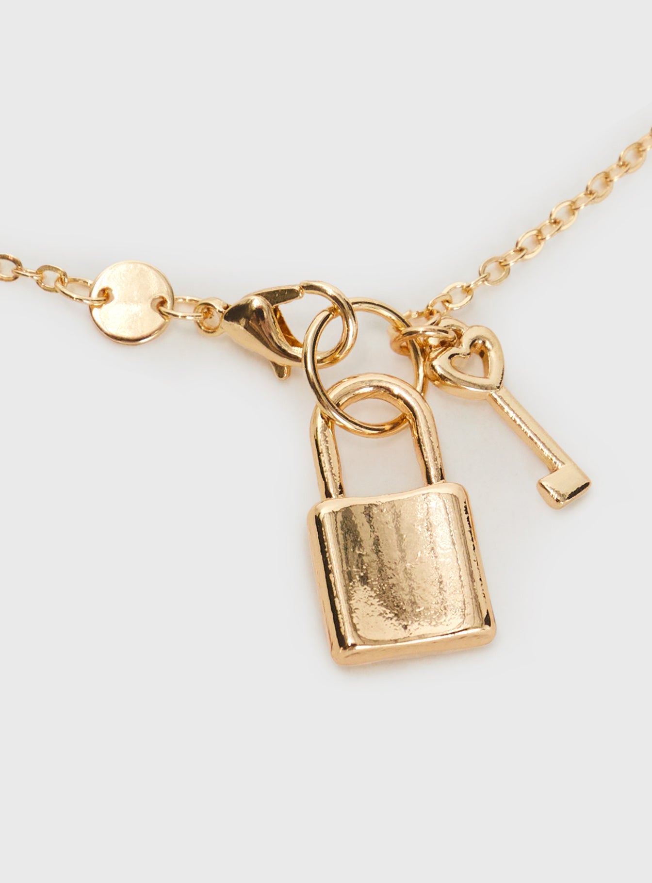 Lock & Key Necklace Gold、mySite、solidvoid