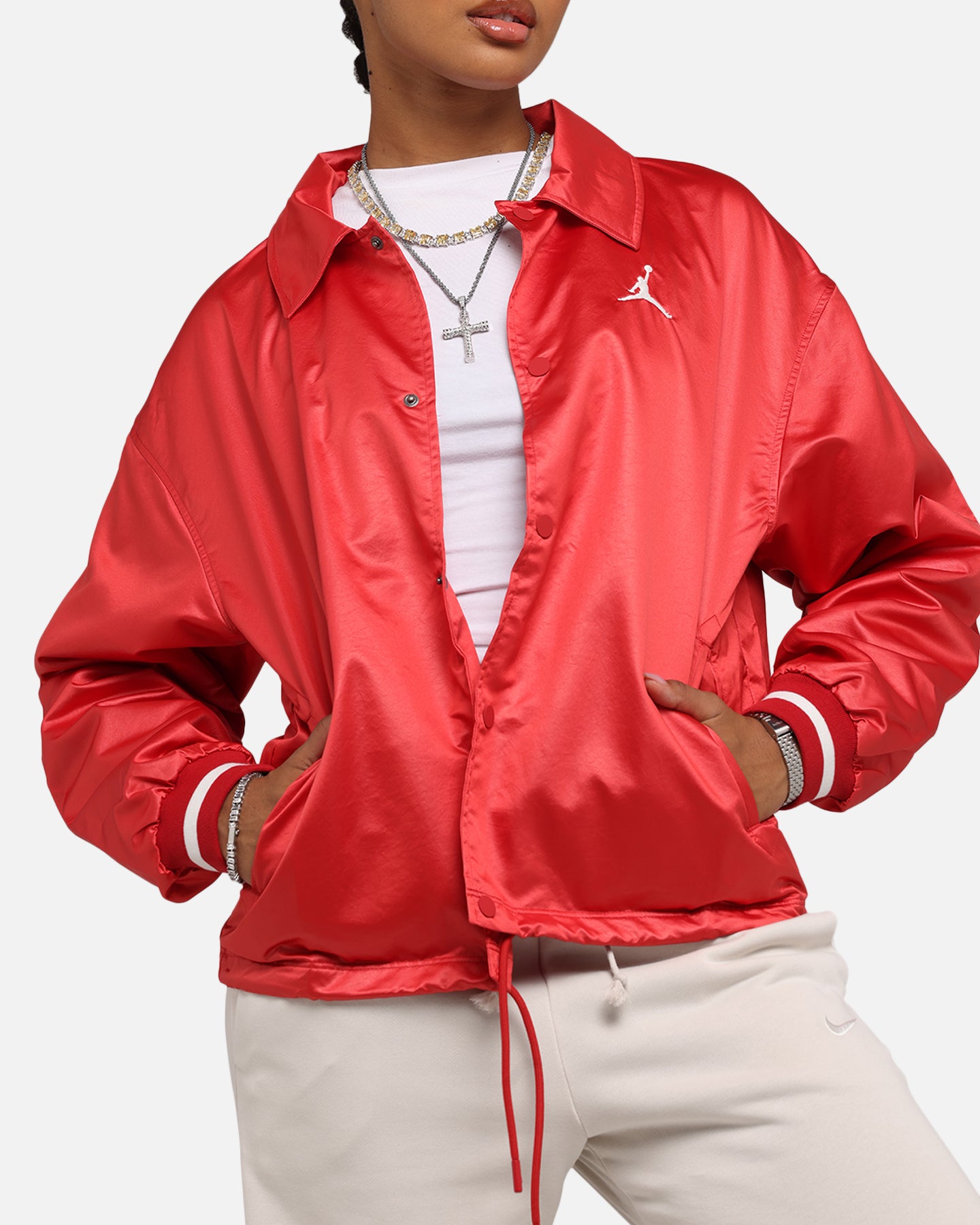 Jordan Women's Coaches Jacket Varsity Red、mySite、zt4zffjzw