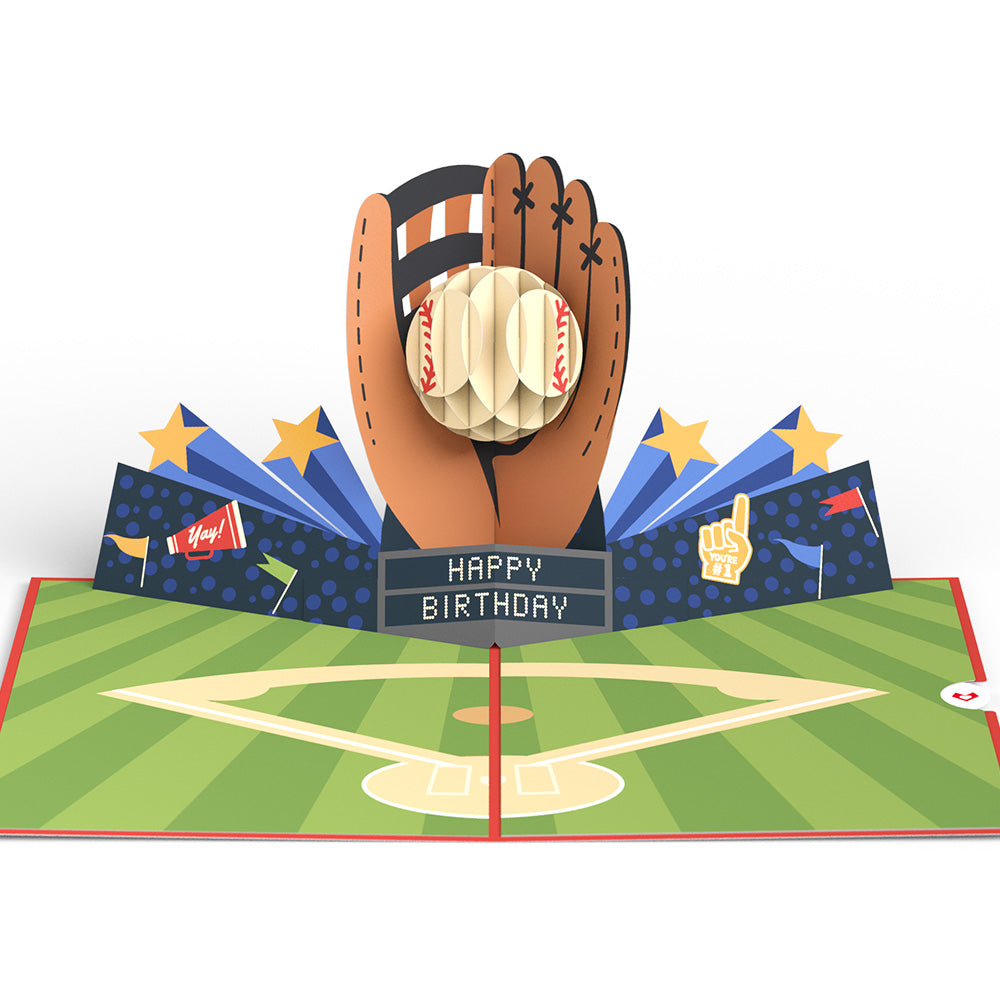 Grand Slam Birthday Baseball Pop-Up Card、mySite、solidvoid