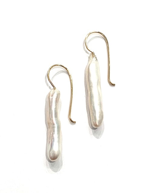 Sconset Flair Studio Biwa Stick Pearl Earrings、mySite、noshort