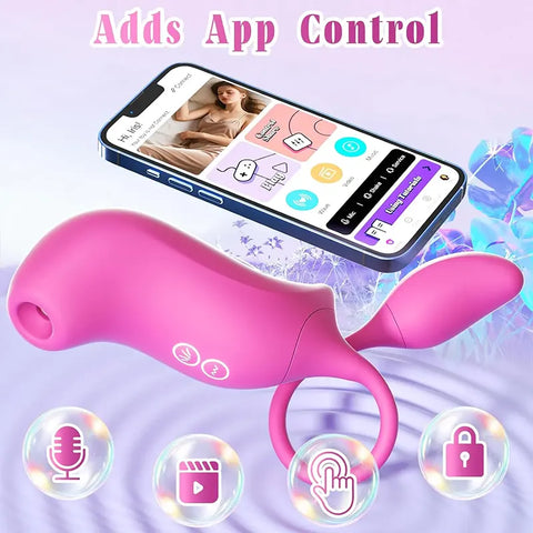 App-Connected Suction Vibrator