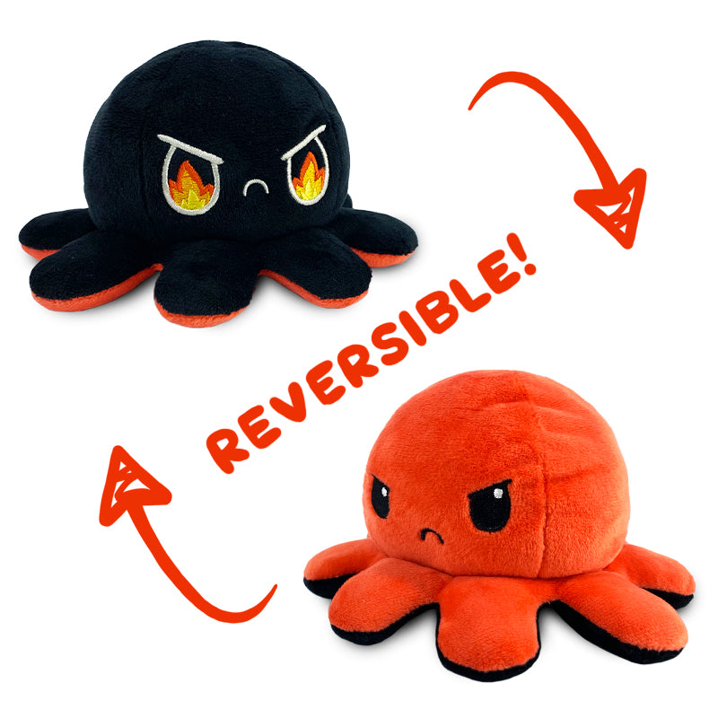 TeeTurtle Reversible Octopus Plushie (Black + Red)、mySite、lovesweatpilates