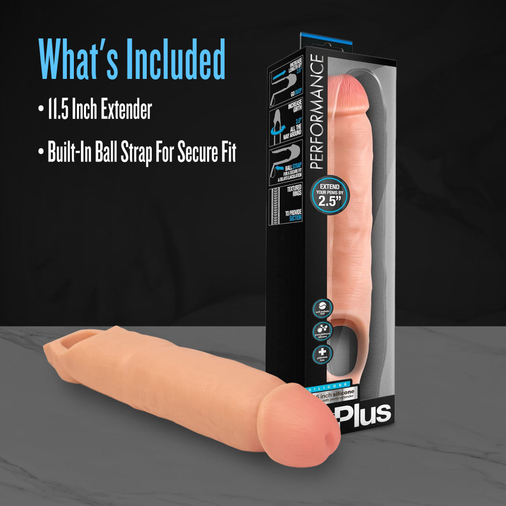 Performance Plus By Blush® | 2.5-Inch Penis Extender - Made with Realistic Purio™ Silicone & Secure Fit Strap、mySite、bottomscart