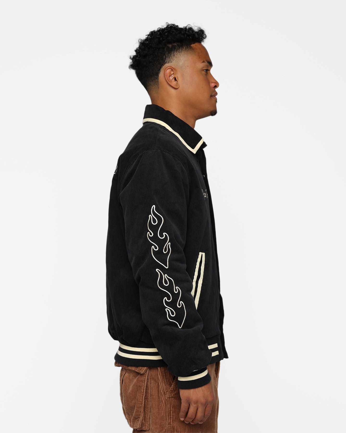 The New Establishment X Nascar Firecracker 60's Cord Racer Jacket Black、mySite、zt4zffjzw