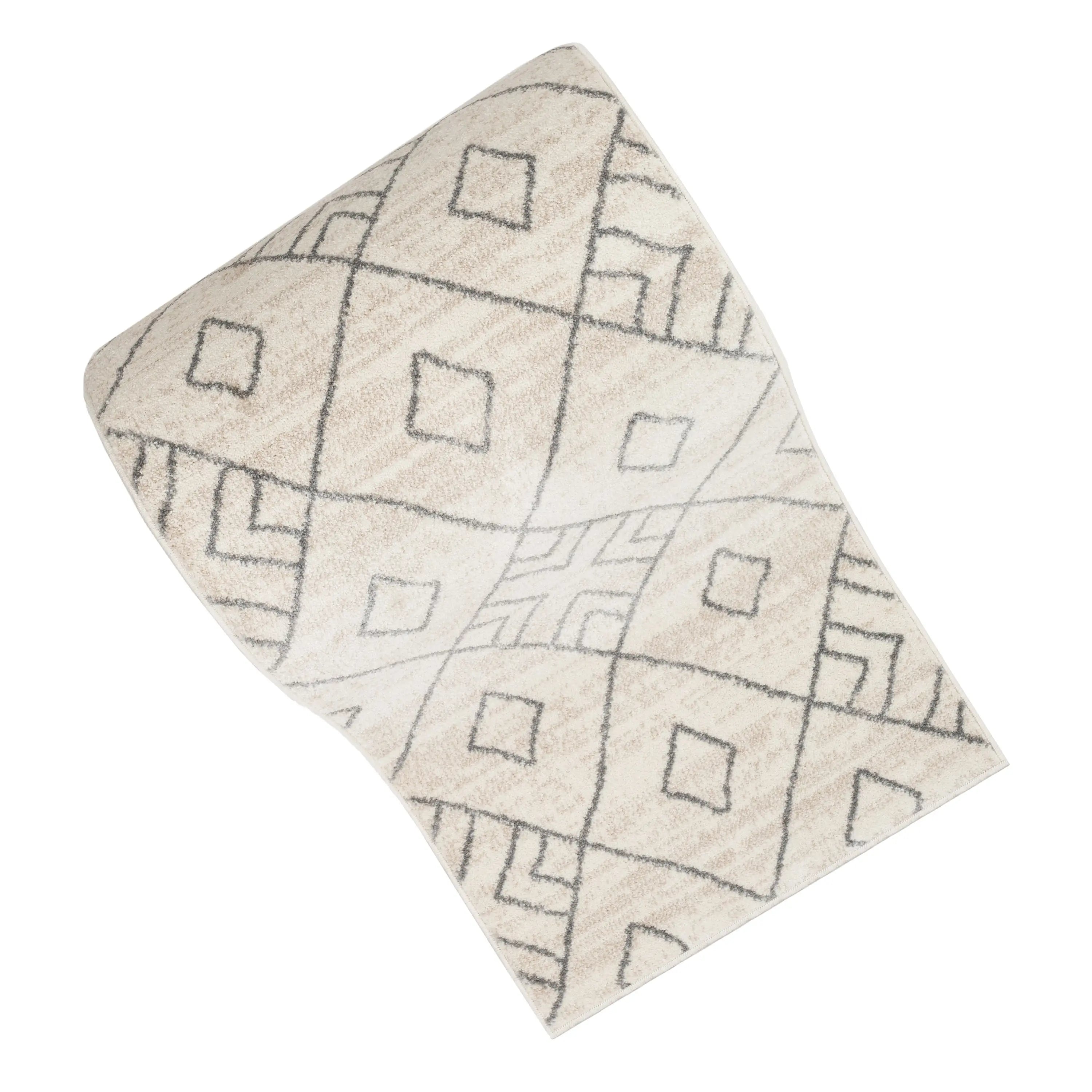 Custom Size Runner Diodelly Moroccan Lattice Trellis Ivory Grey 27 Inch Wide x Choose Your Length Hallway Runner Rug、mySite、gigharbornorthrealestate