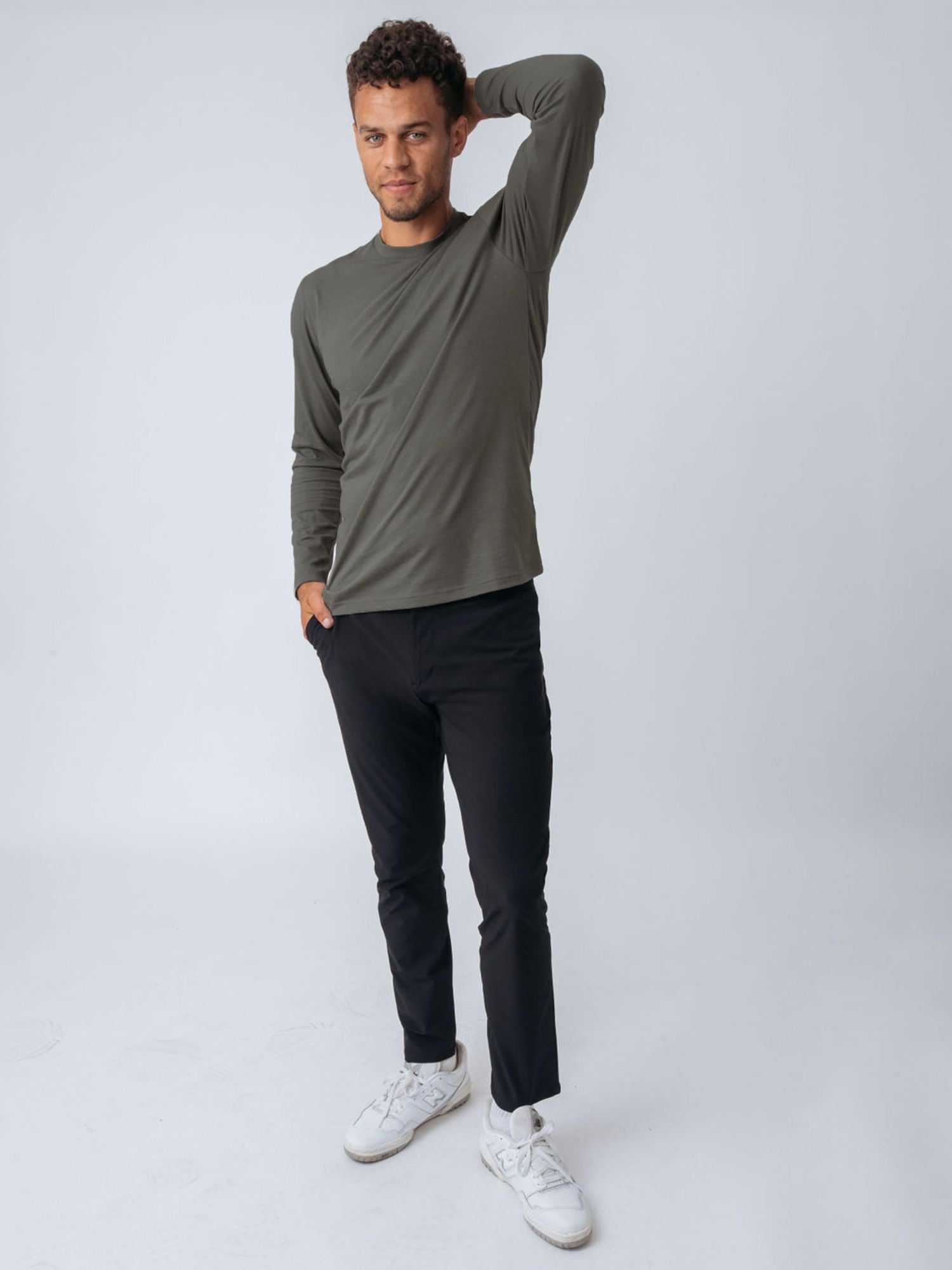  Stone Green Long Sleeve Crew Neck、mySite、ghnorth