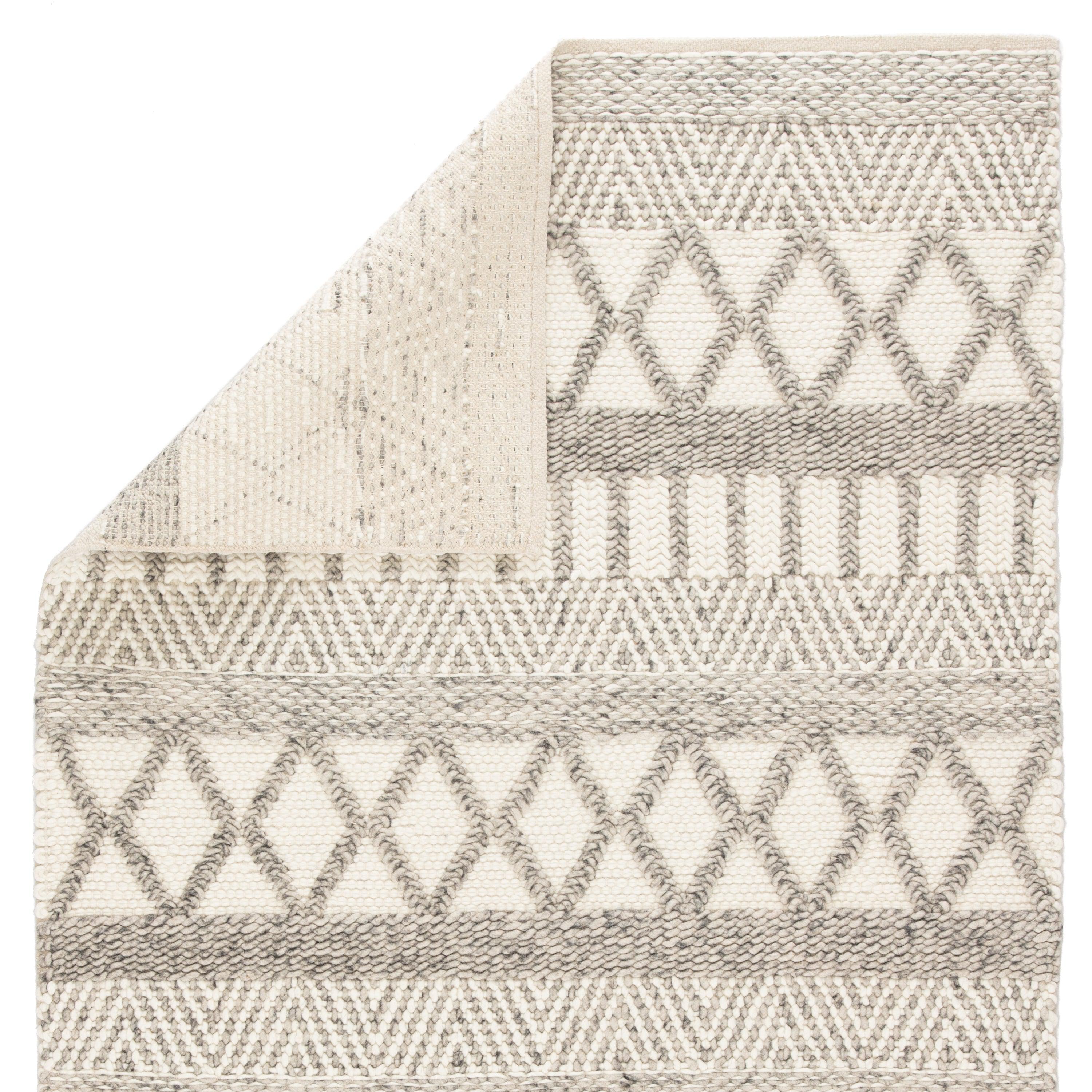 Sandhurst Handmade Geometric Gray White Area Rug、mySite、gigharbornorthrealestate
