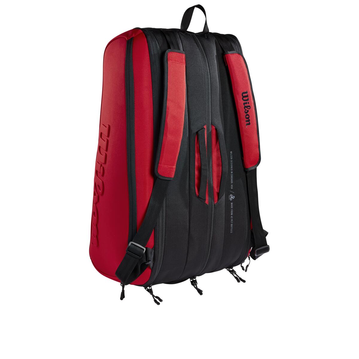 Wilson Clash v2 Super Tour 15 Pack Racquet Bag (Red/Black)