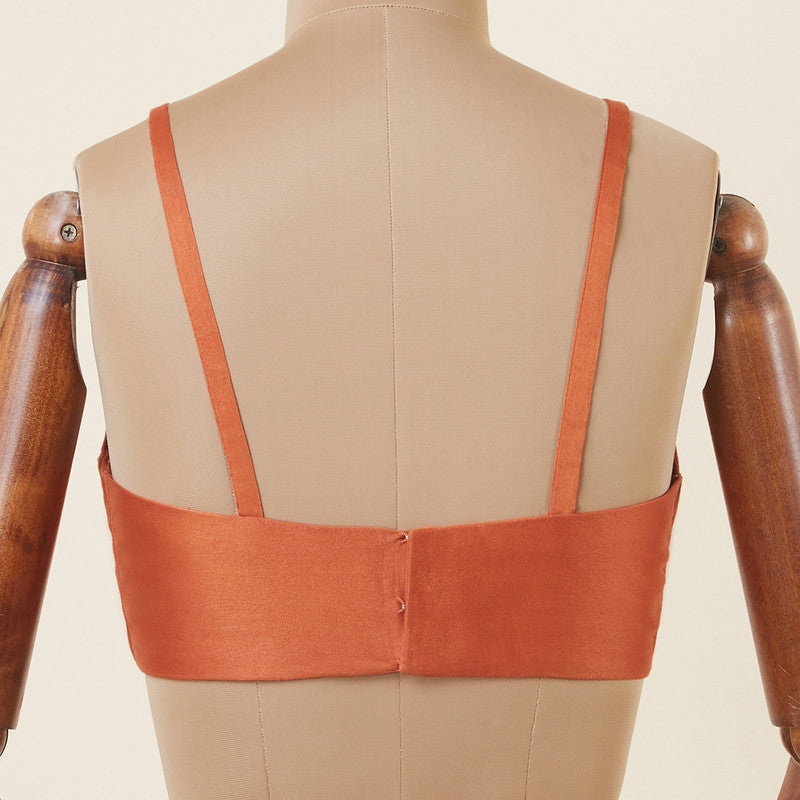 Cotton Solid Blouse | Sleeveless | Stripted Design | Orange、mySite、camillekostekn