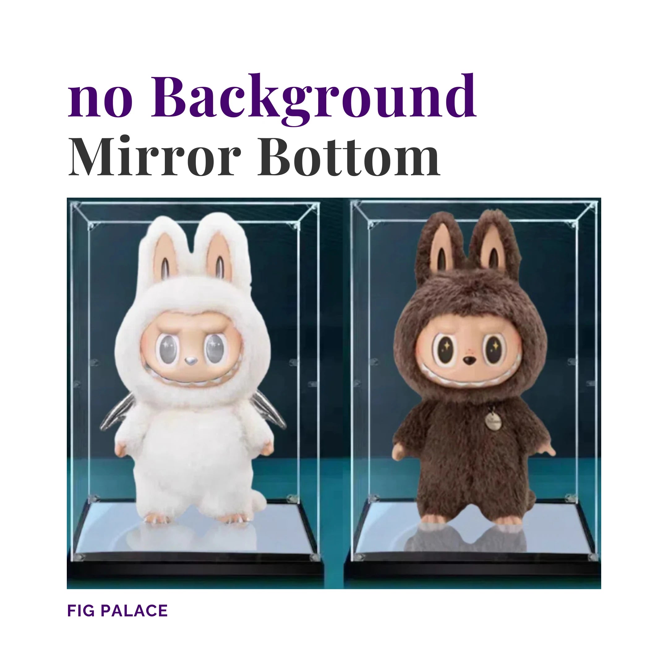  Zimomo Display Case, Perfect for Zimomo Vinyl Face Plush Dolls (Angel in Clouds, I FOUND YOU)、mySite、greenlandpopulation