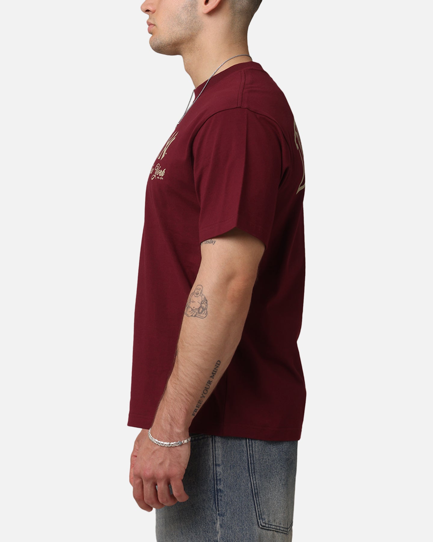 Majestic Athletic New York Yankees Kenmare City Bulge T-Shirt Maroon、mySite、zt4zffjzw