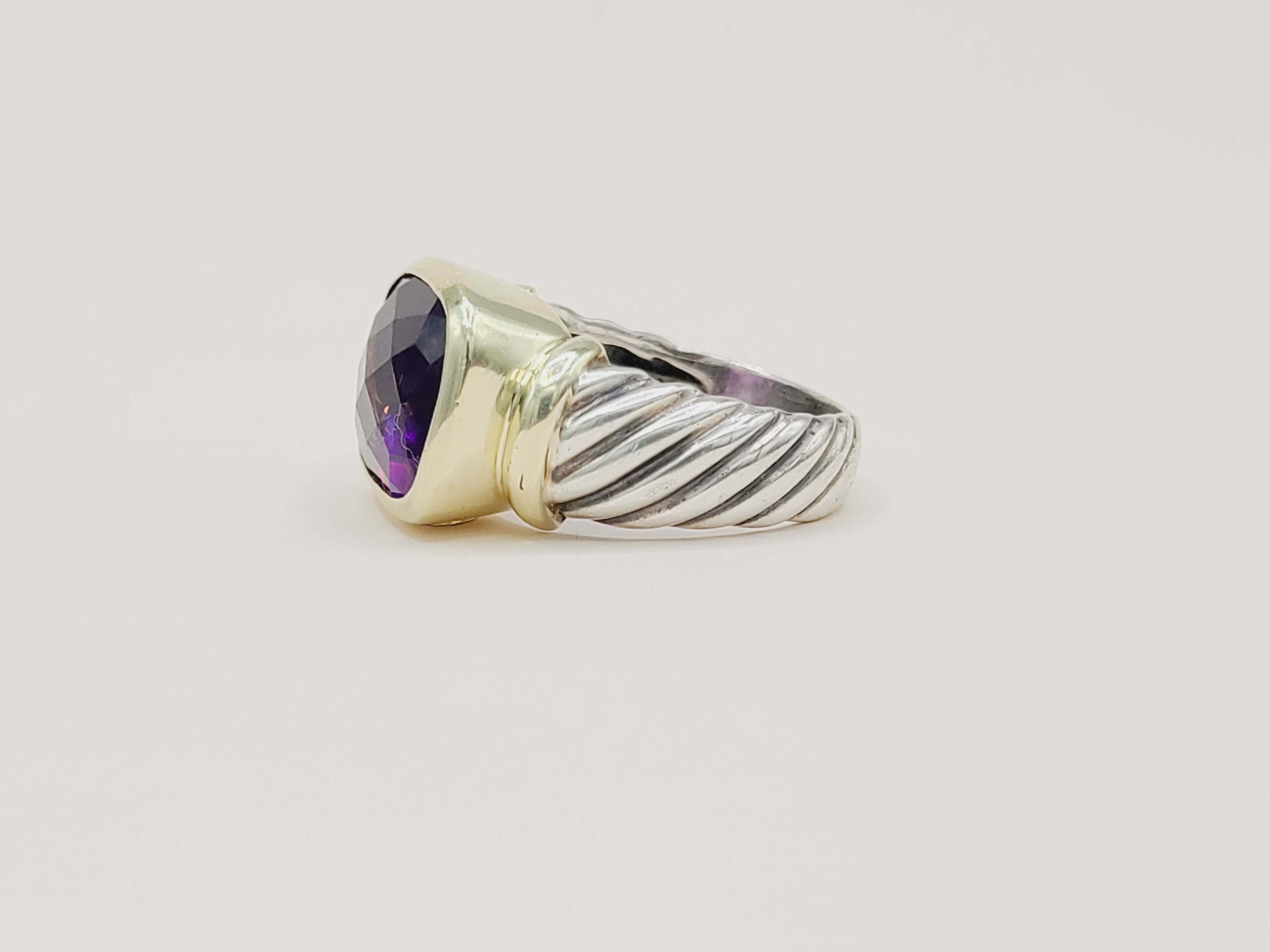 David Yurman Large Noblesse Ring Amethyst & Gold、mySite、hinf8tx79