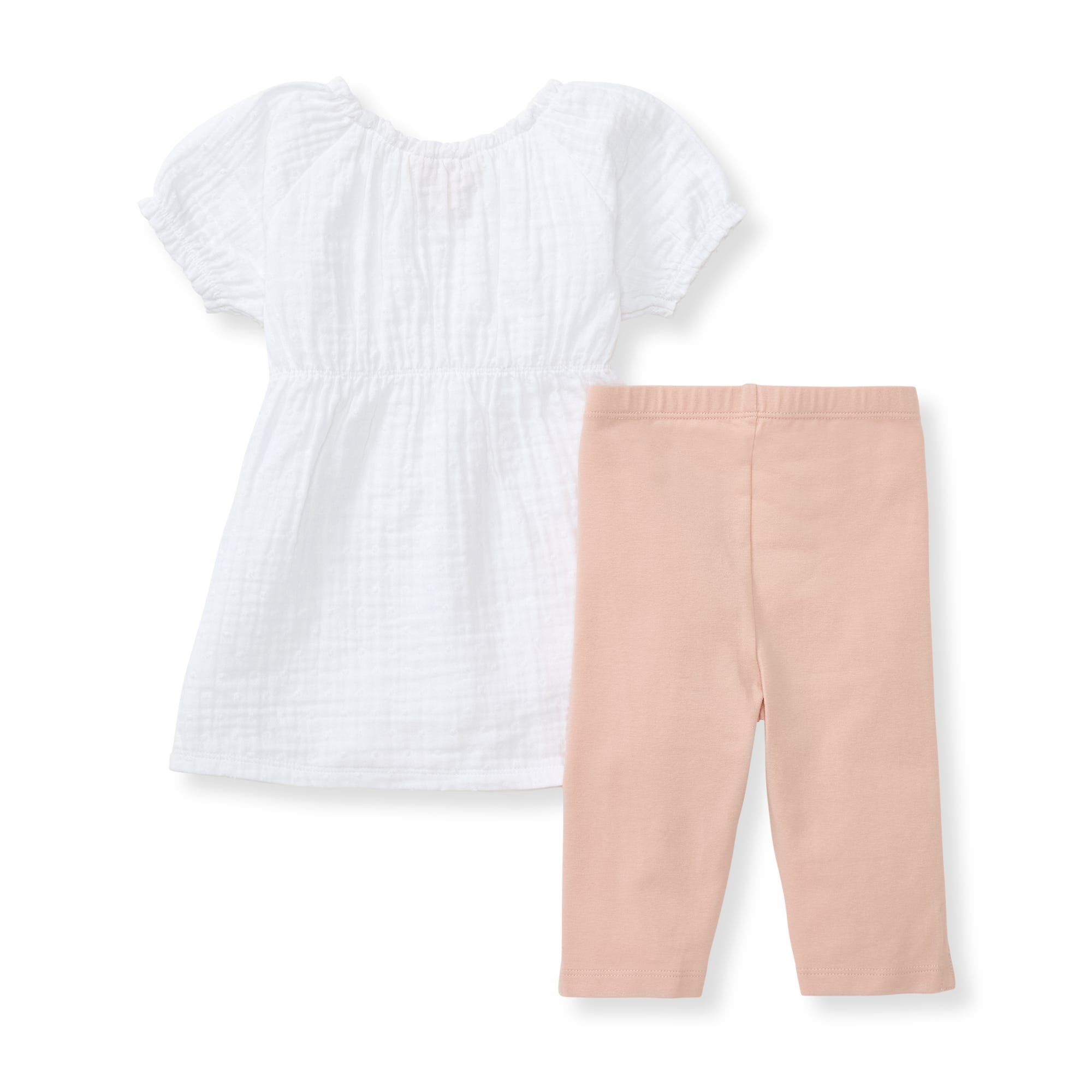  Puff Sleeve Organic Baby Girl Top & Pants Set、mySite、layawaytickets