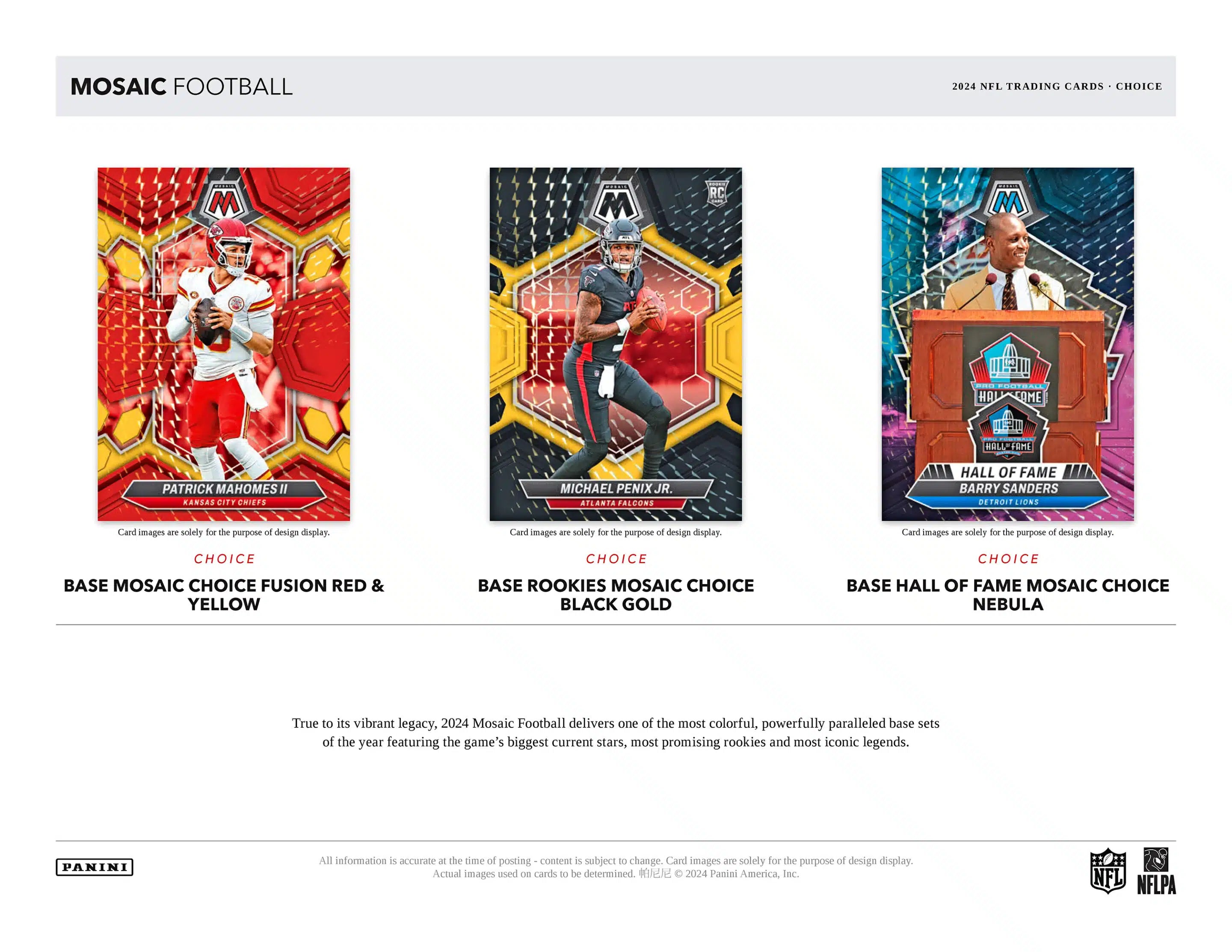 Panini Mosaic NFL Football 2024 - Choice Box、mySite、waistdrama