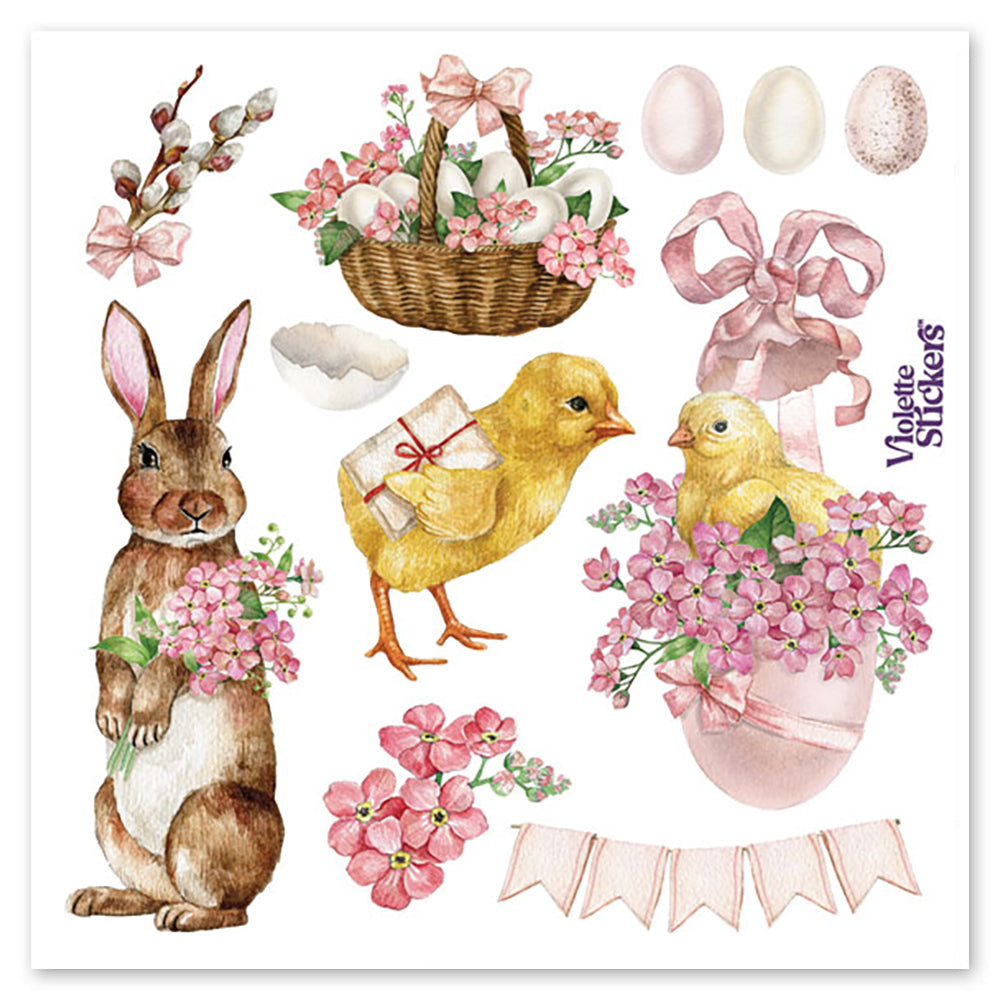  Pink Easter Stickers、mySite、ghnorth