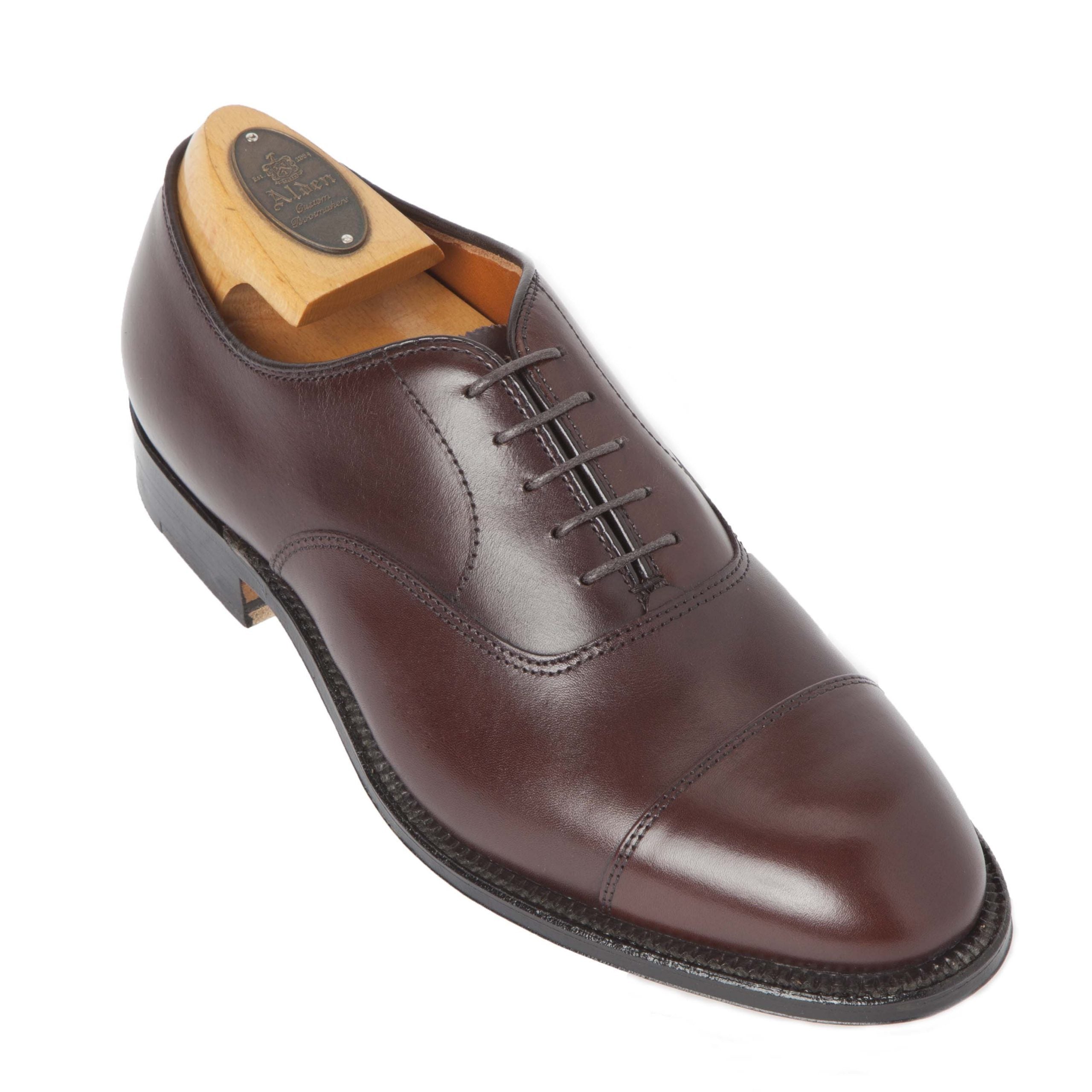  920 - Cap Toe Bal in Brown Calfskin、mySite、preschool7hills