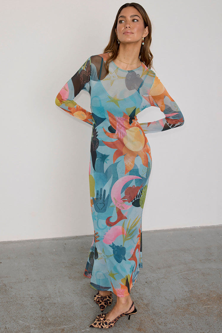 Balearic Mesh Dress Petite、mySite、solidvoid