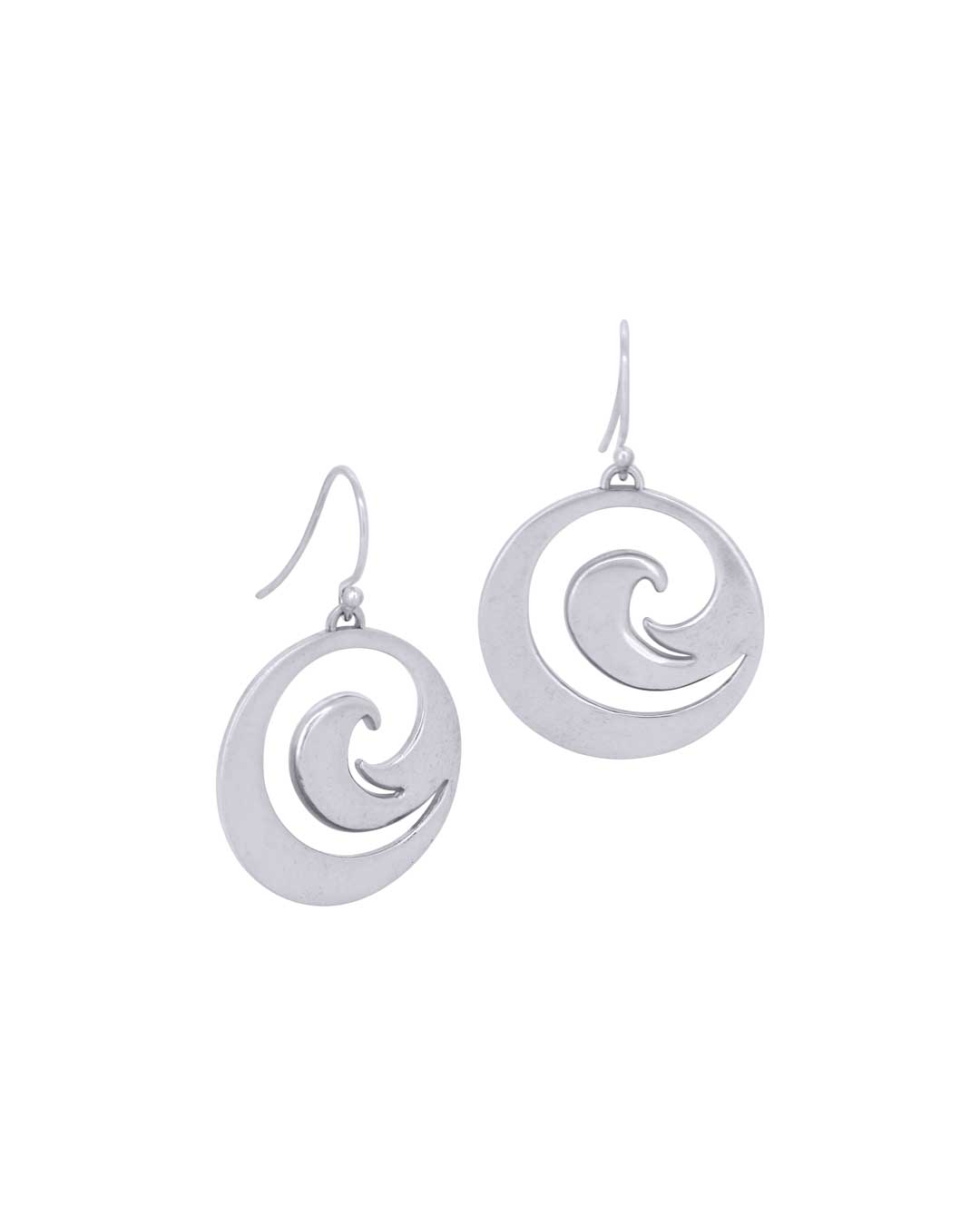 Sterling Silver Ocean Wave Earrings – Abstract Spiral Jewelry、mySite、topwebapps