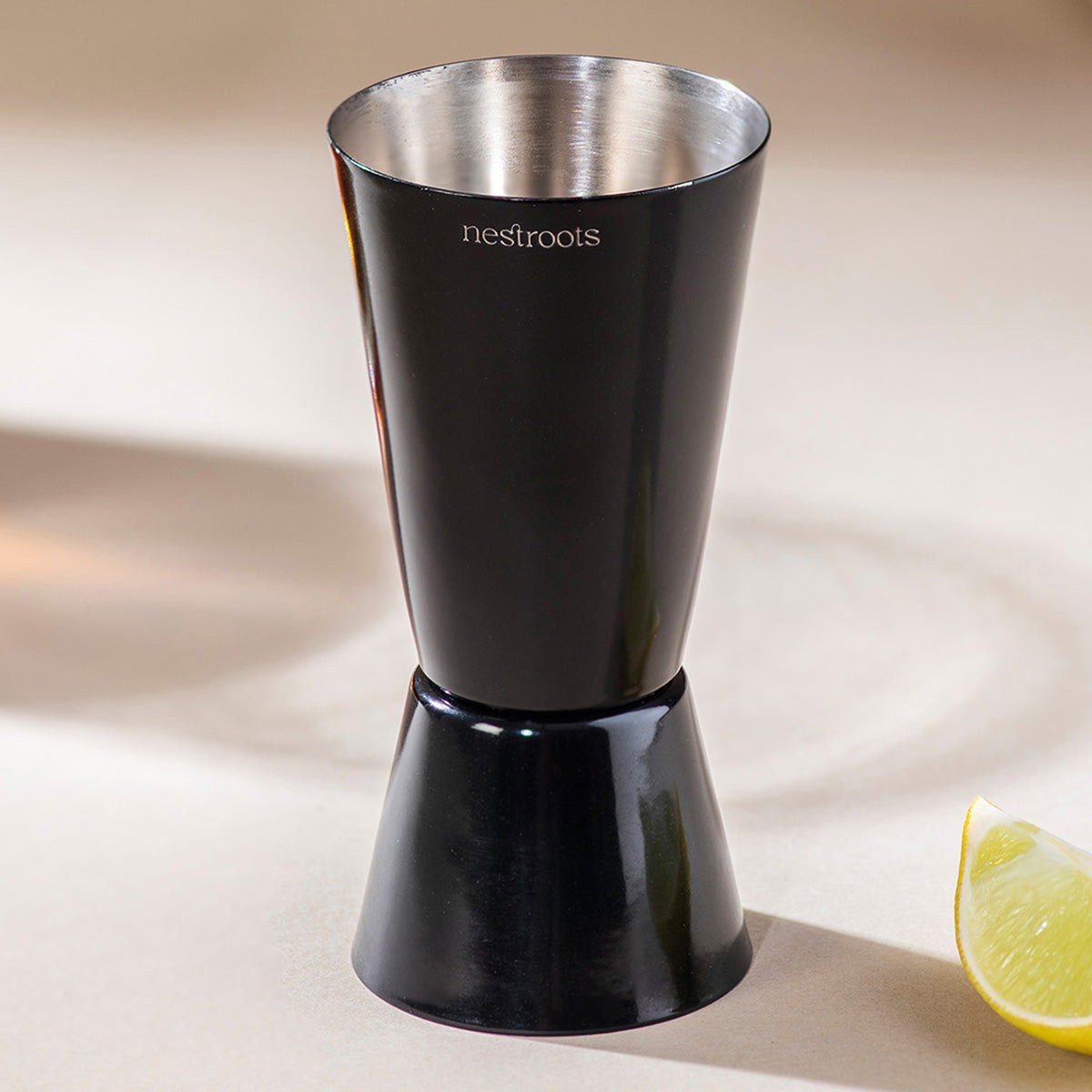 Stainless Steel Peg Measurer | Dual Side | Black | 30 & 60 ml、mySite、camillekostekn