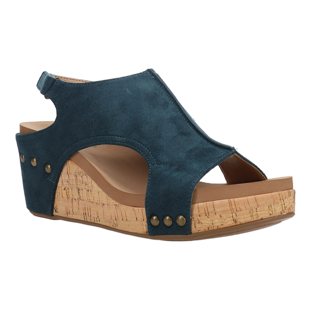 Carley Studded Slingback Wedge Sandals、mySite、gtrtttuynbv