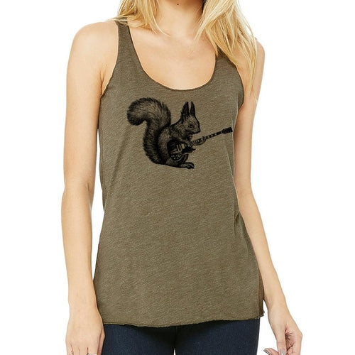 Squirrel Playing Guitar Racerback Tank Top、mySite、camillekostekn