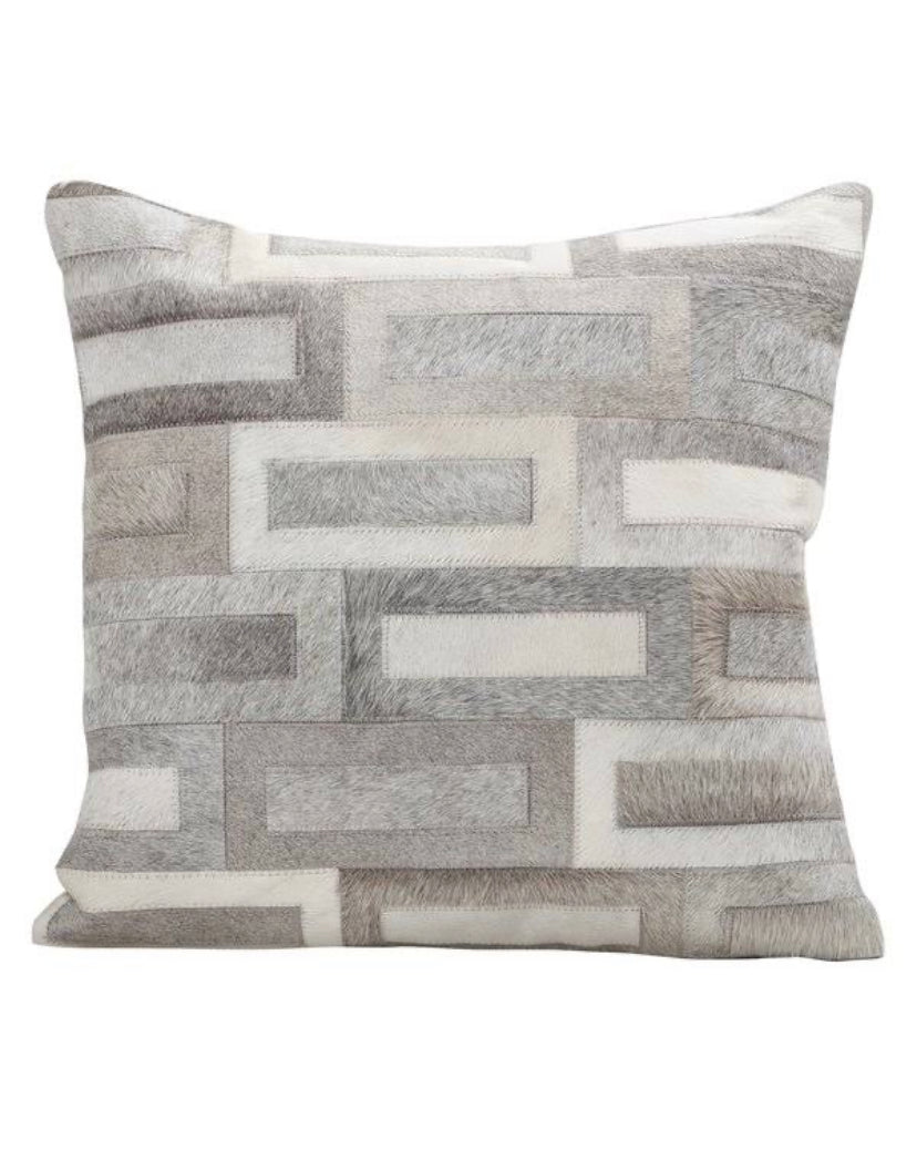  Fibre Cowhide Flagstone Accent Pillow、mySite、elrpsem3k