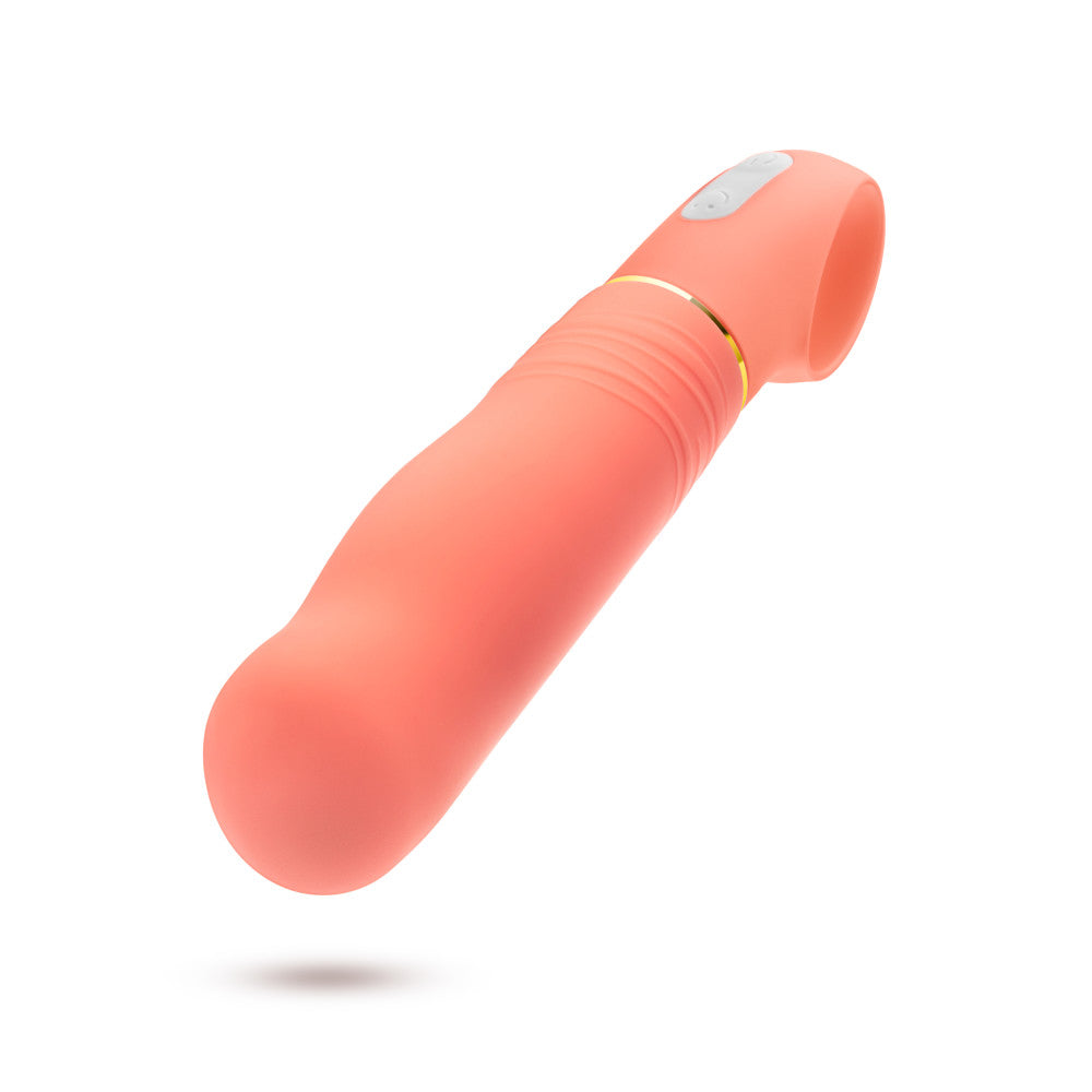 Aria By Blush® | Smokin' AF: Enhanced G-Spot Stimulation Coral Silicone Vibrator with Powerful RumboTech™ Technology、mySite、bottomscart