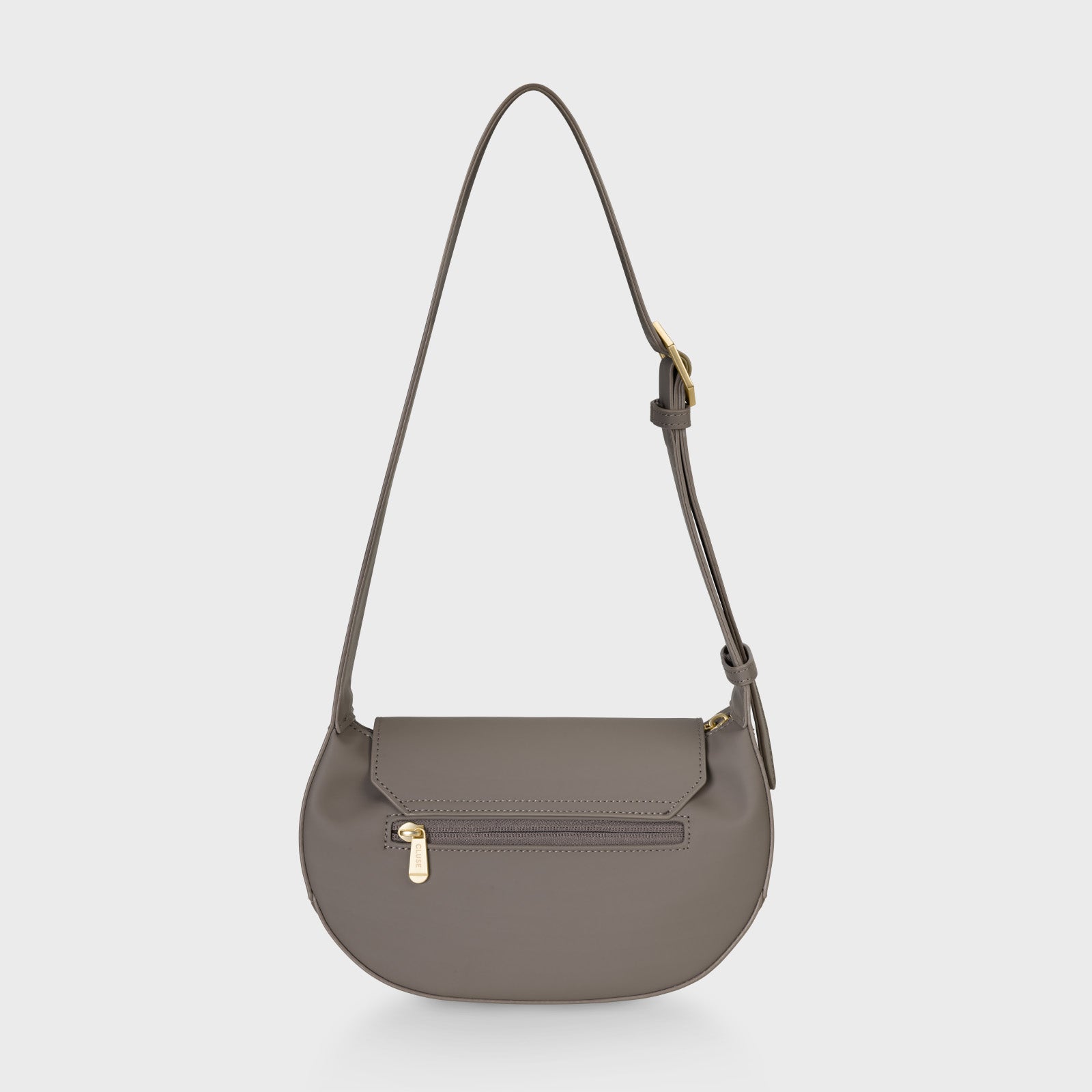Sacroisé Petite Crossbody Bag, Dark Grey, Gold Colour、mySite、botmansion