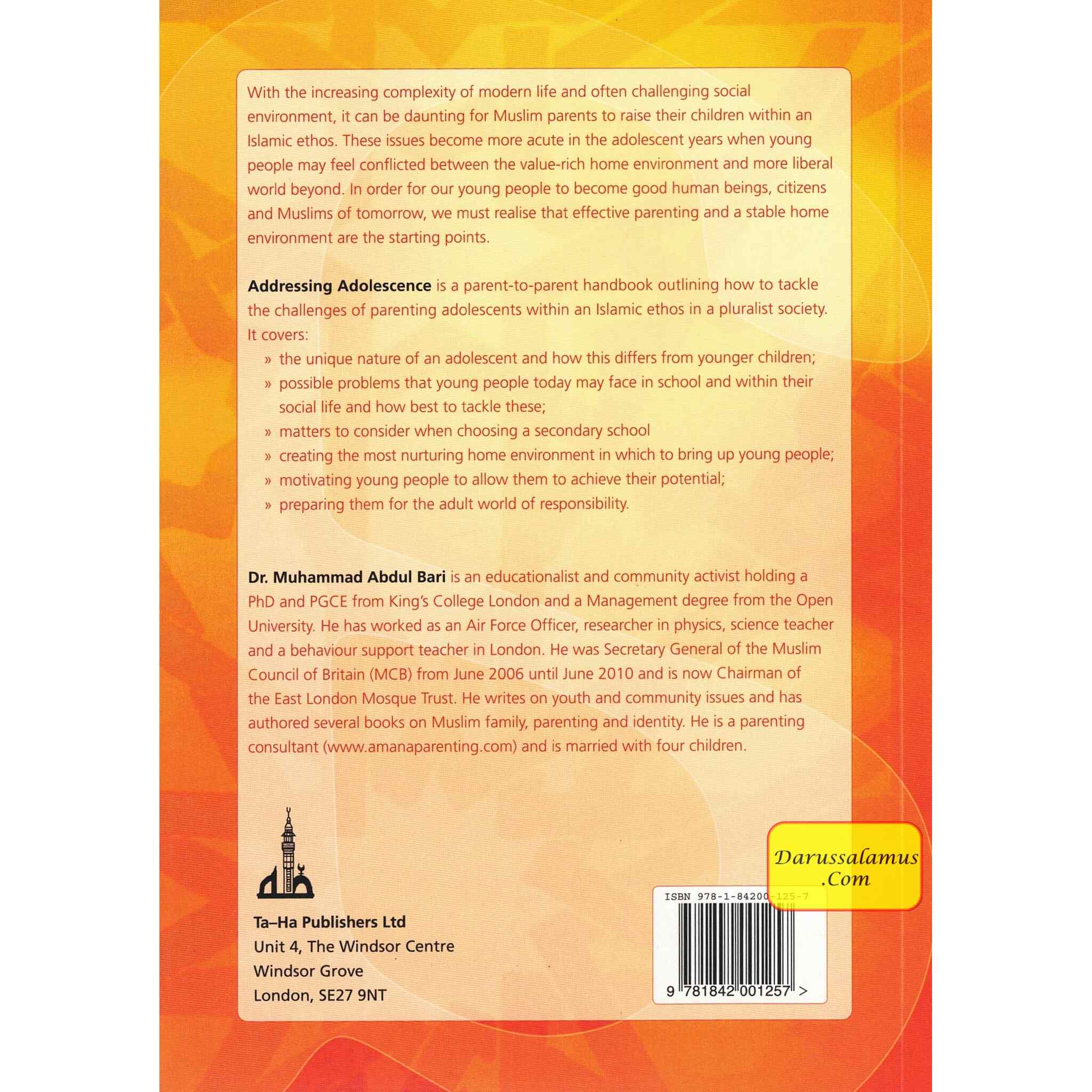 A Guide to Parenting in Islam Addressing Adolescence By Dr. Muhammad Abdul Bari、mySite、topwebapps
