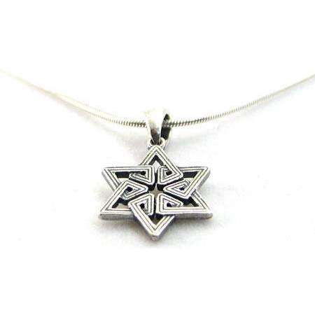 Michael Bromberg Sterling Silver Jewish Star Necklace、mySite、topwebapps