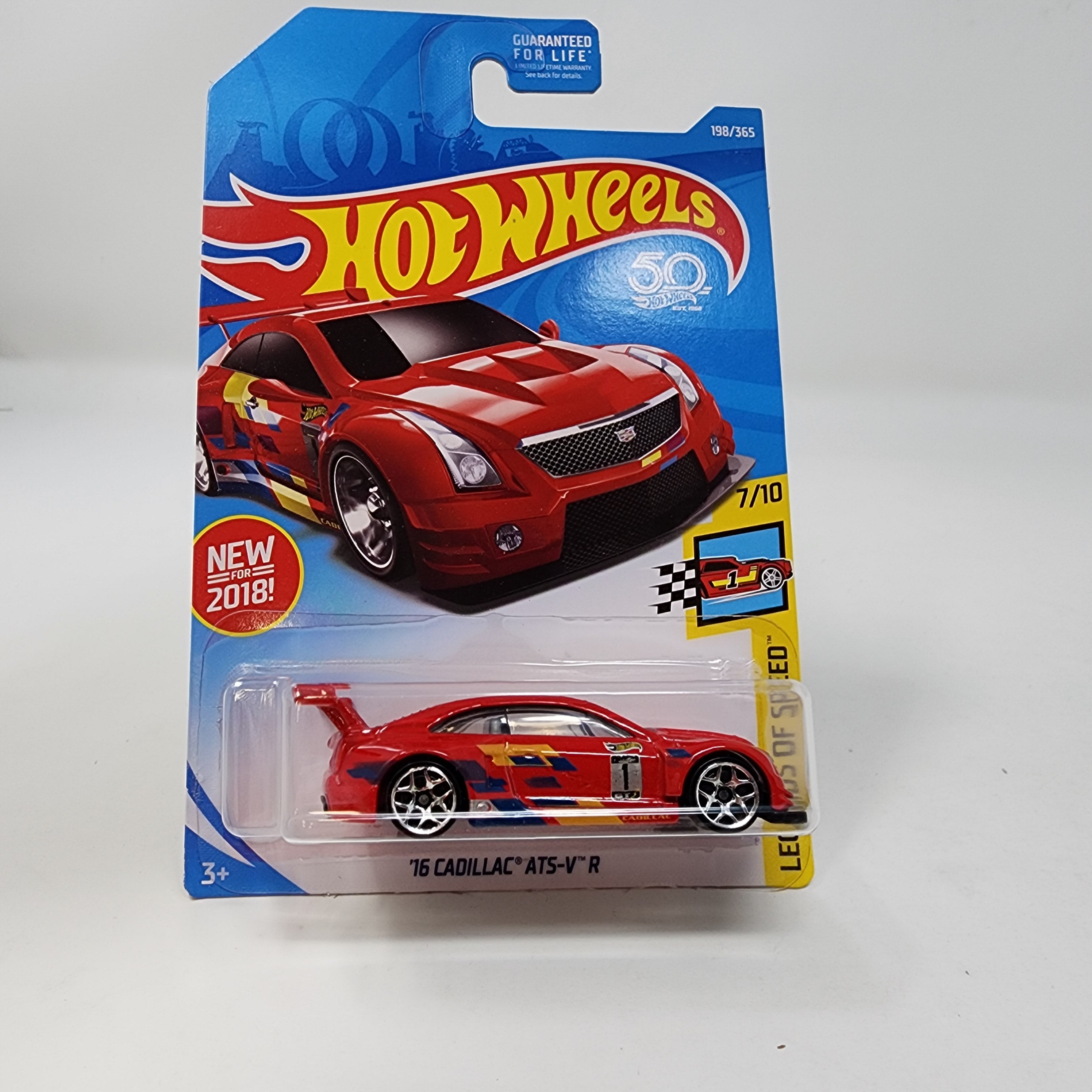 '16 Cadillac ATS-V R #198 * RED * Hot Wheels 2018、mySite、hgirdovlk