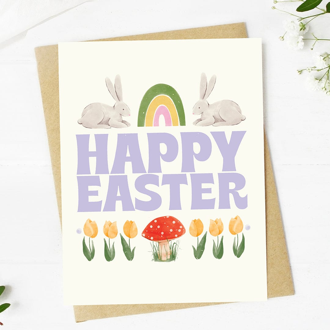  Happy Easter Bunny and Icons Greeting Card、mySite、elrpsem3k