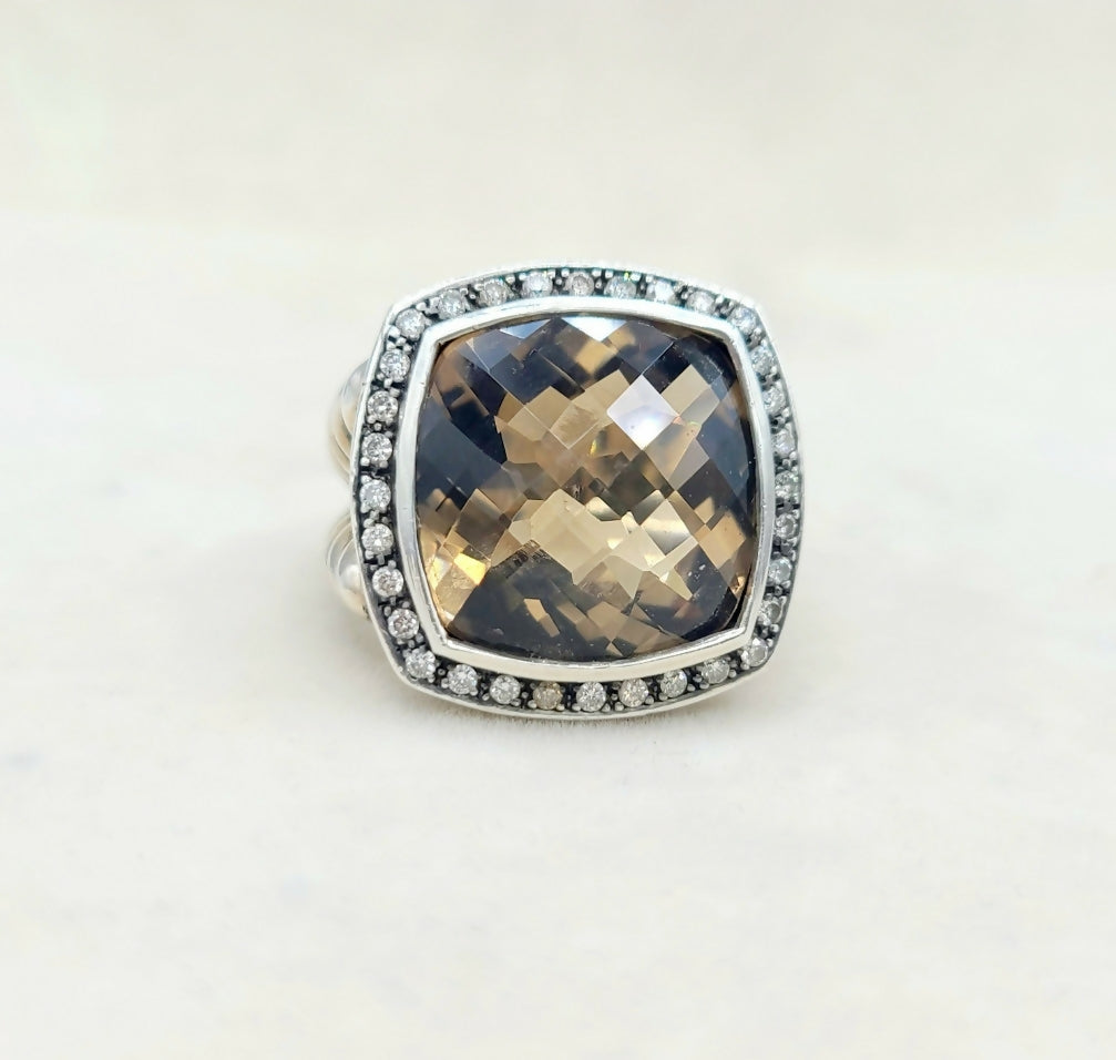 David Yurman Albion Moonlight Ice Smoky Quartz Ring、mySite、hinf8tx79