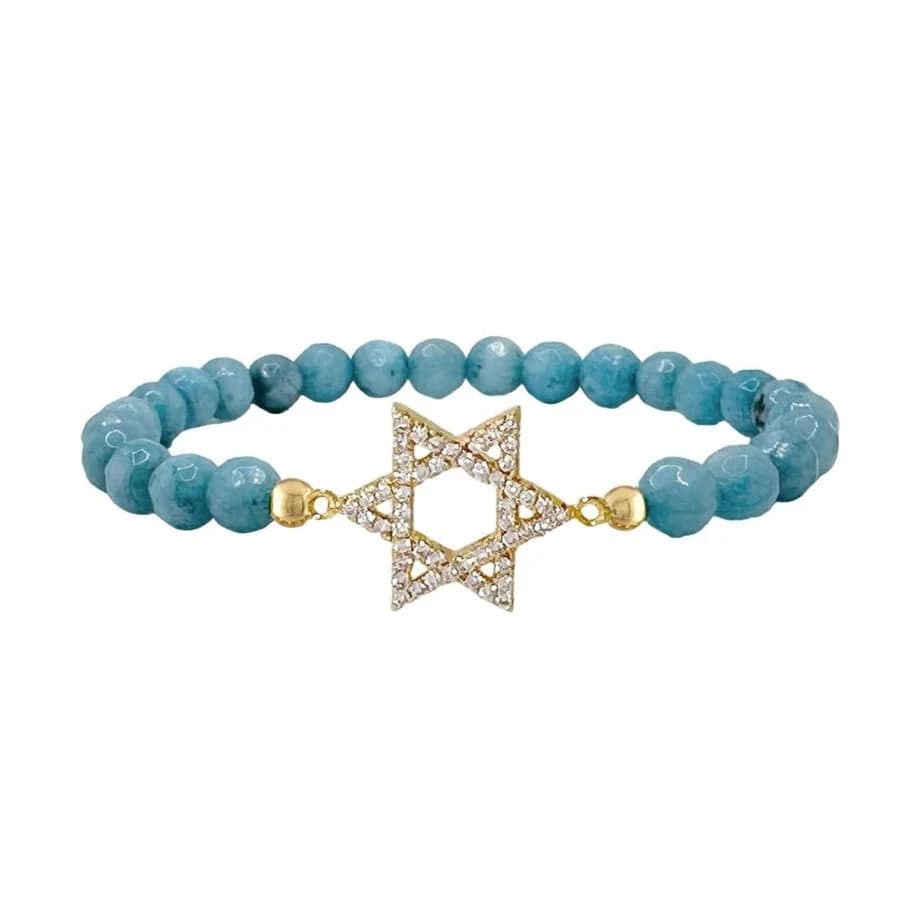 Lani Star of David Bracelet - Powder Blue、mySite、topwebapps