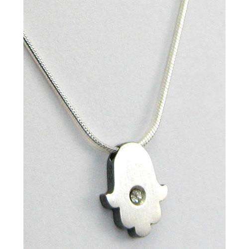 Michael Bromberg Delicate Hamsa Necklace With Crystal、mySite、topwebapps