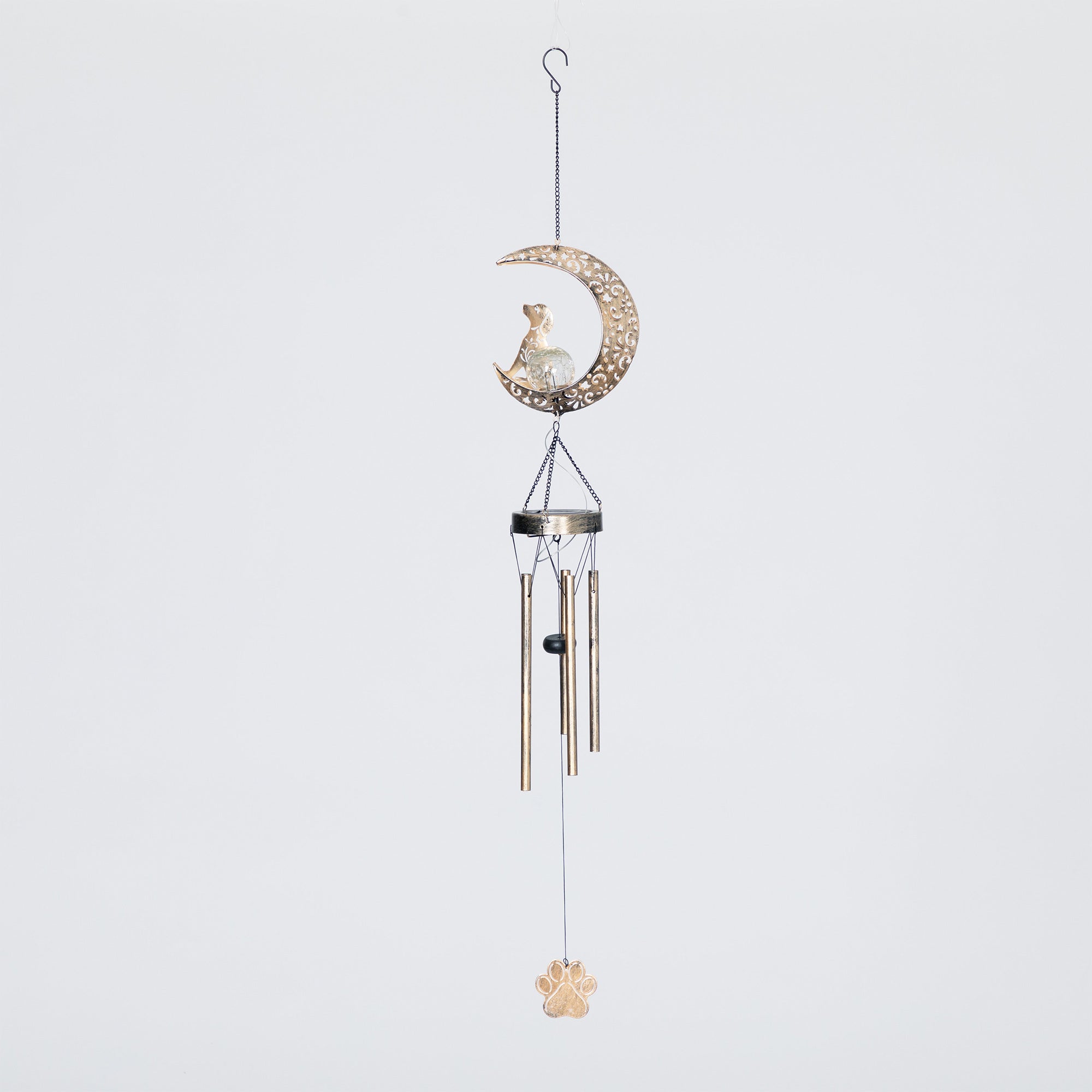 Pet Crescent Moon Solar Wind Chime、mySite、camillekostekn