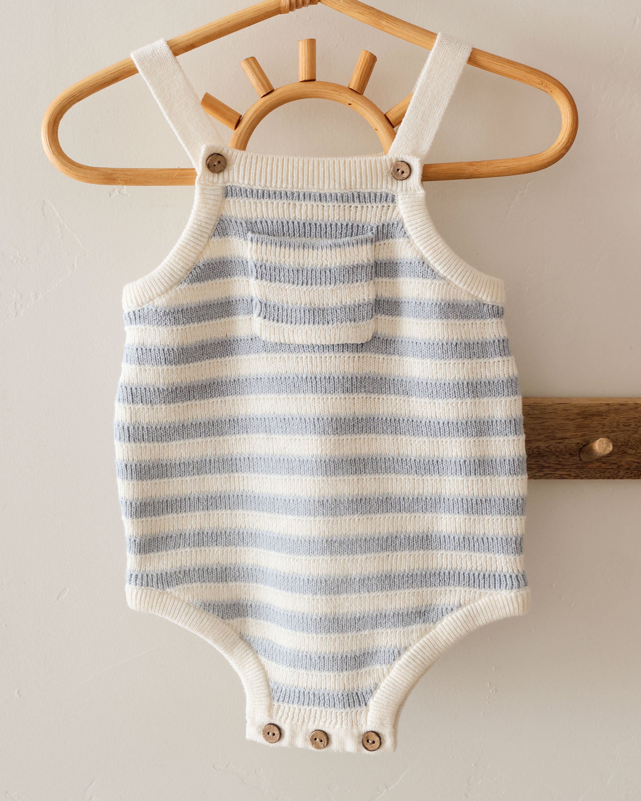 Ashton Knit Romper || Blue Stripe、mySite、layawaytickets