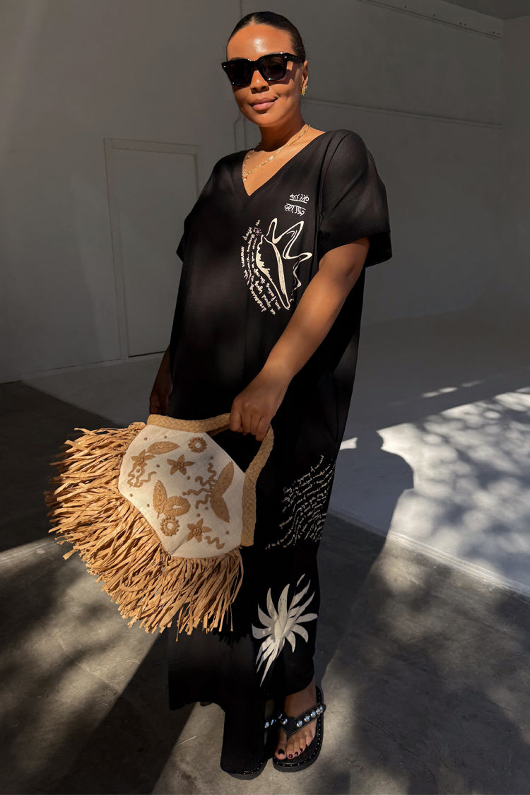 Black Palma T Shirt Dress、mySite、solidvoid