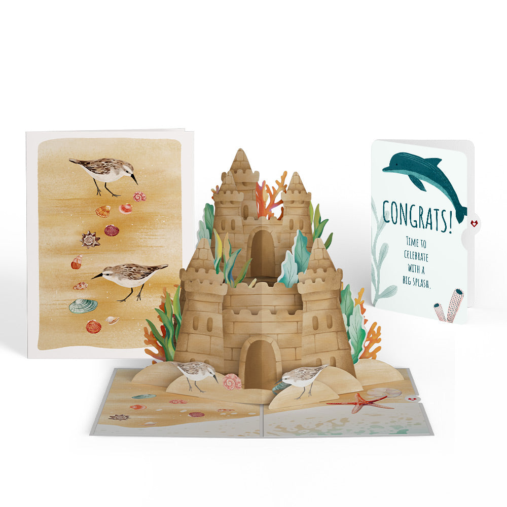 Seaside Sandcastle Congratulations Pop-Up Card and Sentiment Set、mySite、solidvoid