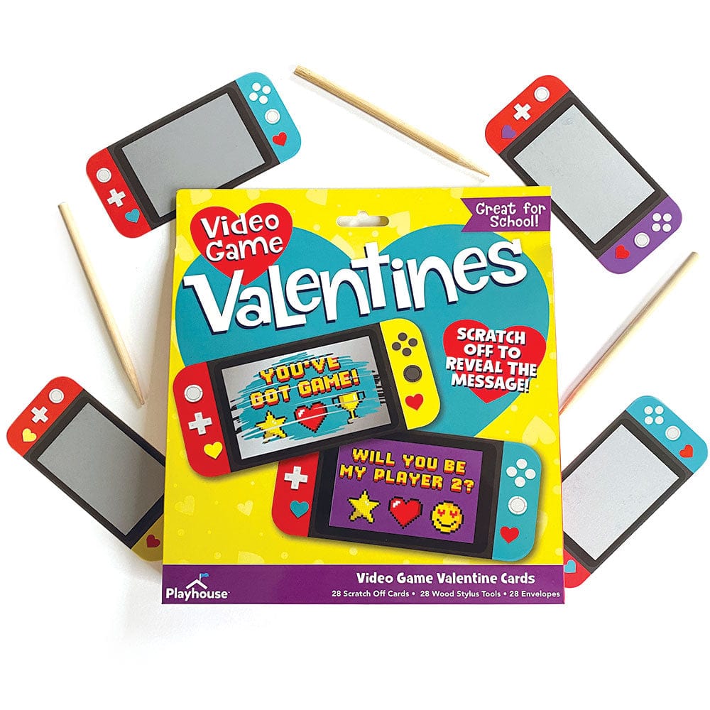  Valentine Cards Set - Video Game Scratch Offs、mySite、ghnorth
