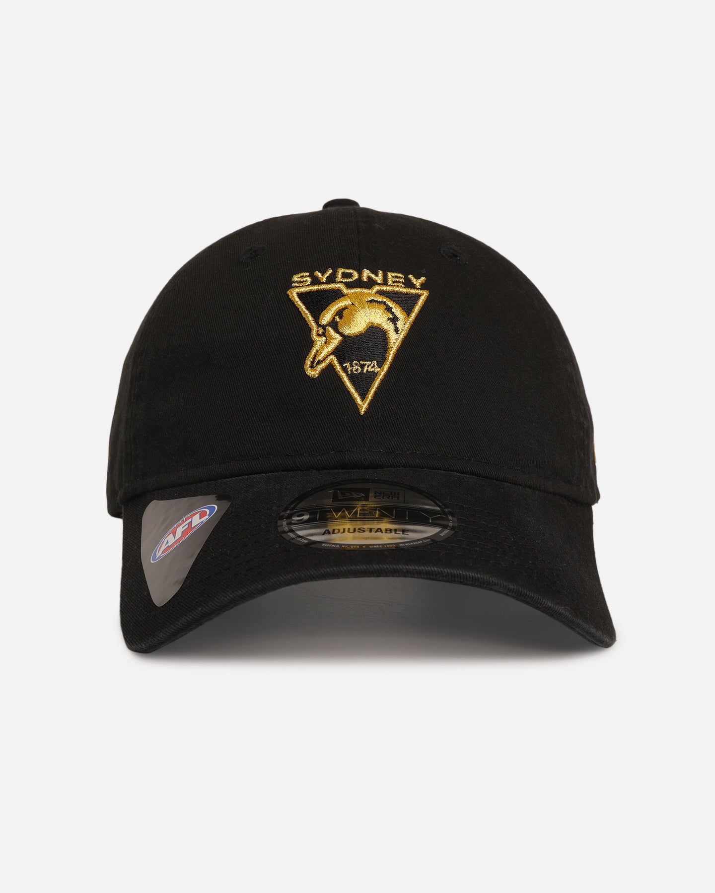 New Era Sydney Swans 'AFL Black & Gold' 9TWENTY Strapback Black/Gold、mySite、zt4zffjzw