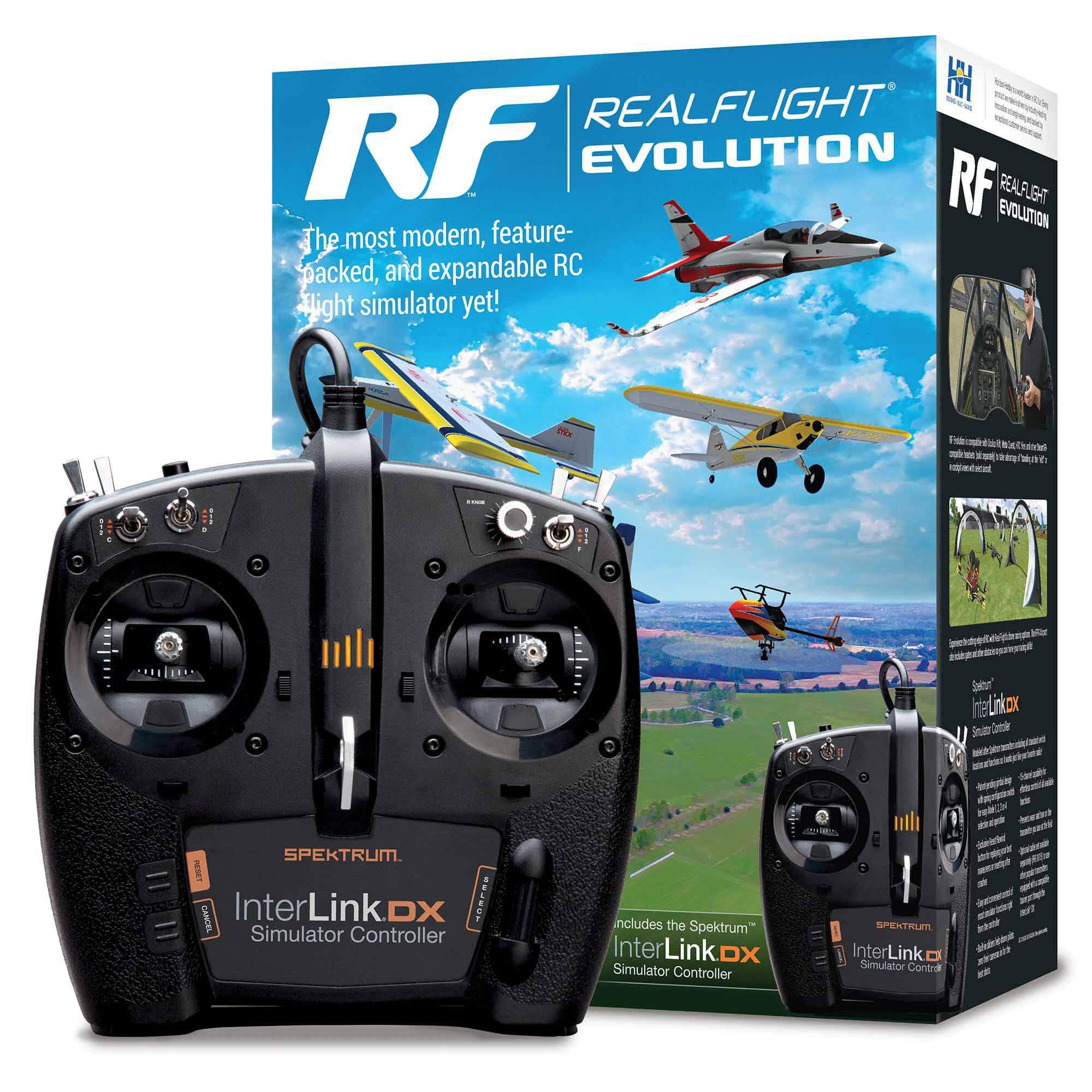  RFL2000, RealFlight Evolution RC Flight Simulator w/InterLink DX Controller、mySite、merchandisen