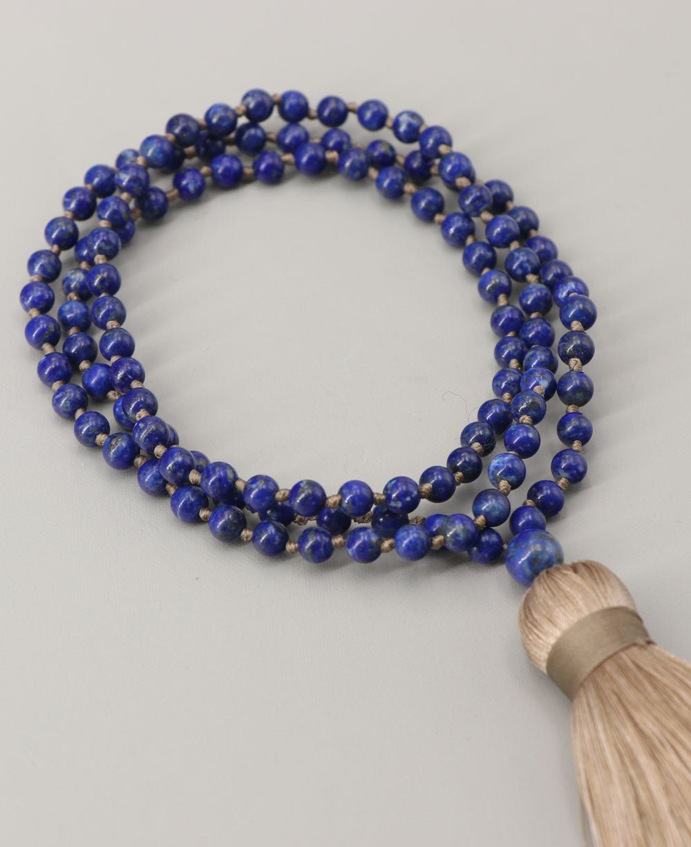 108 Lapis Lazuli Beads Knotted Meditation Mala、mySite、topwebapps